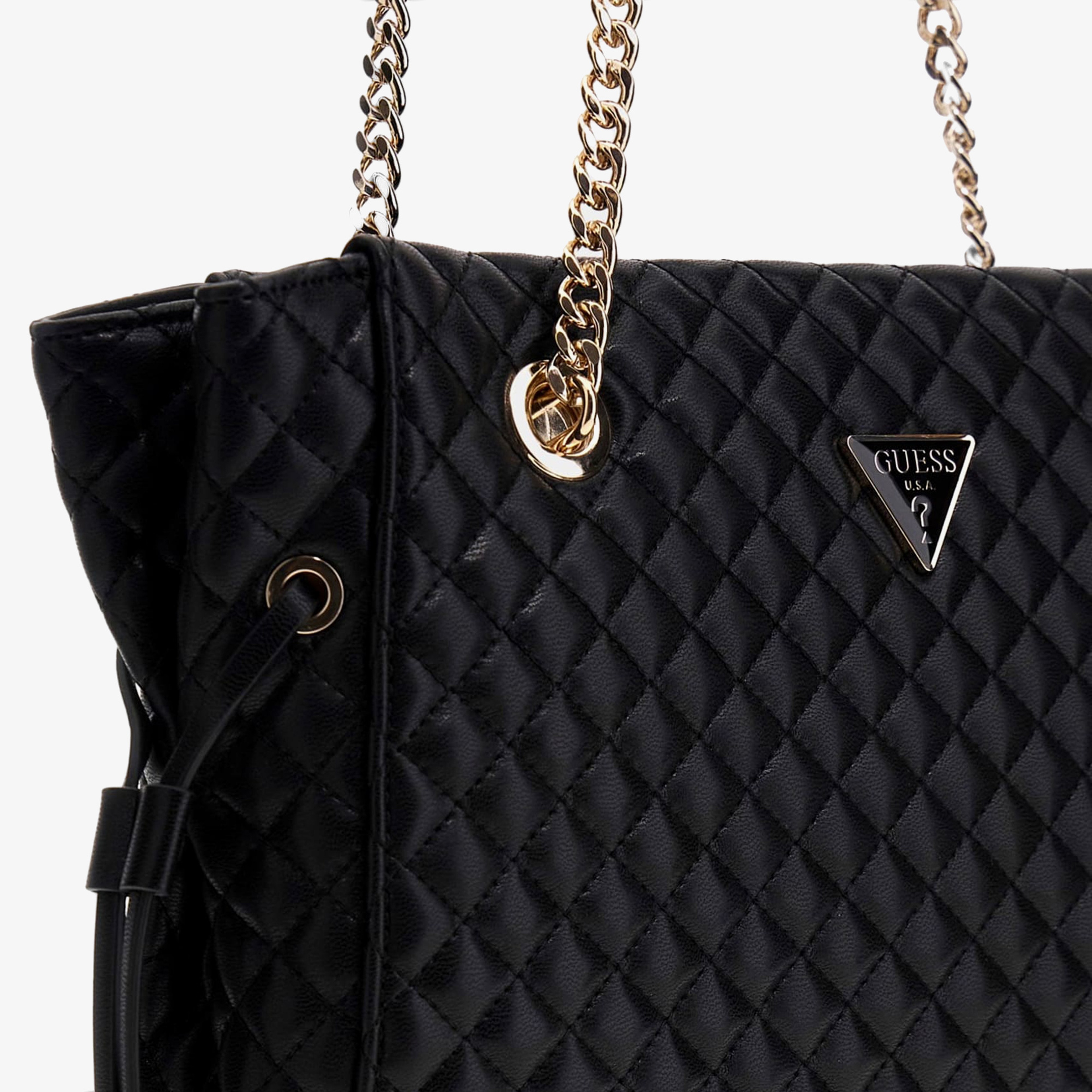 Guess Carly Girlfriend Eco Rianee Tote Kadın Siyah Tote