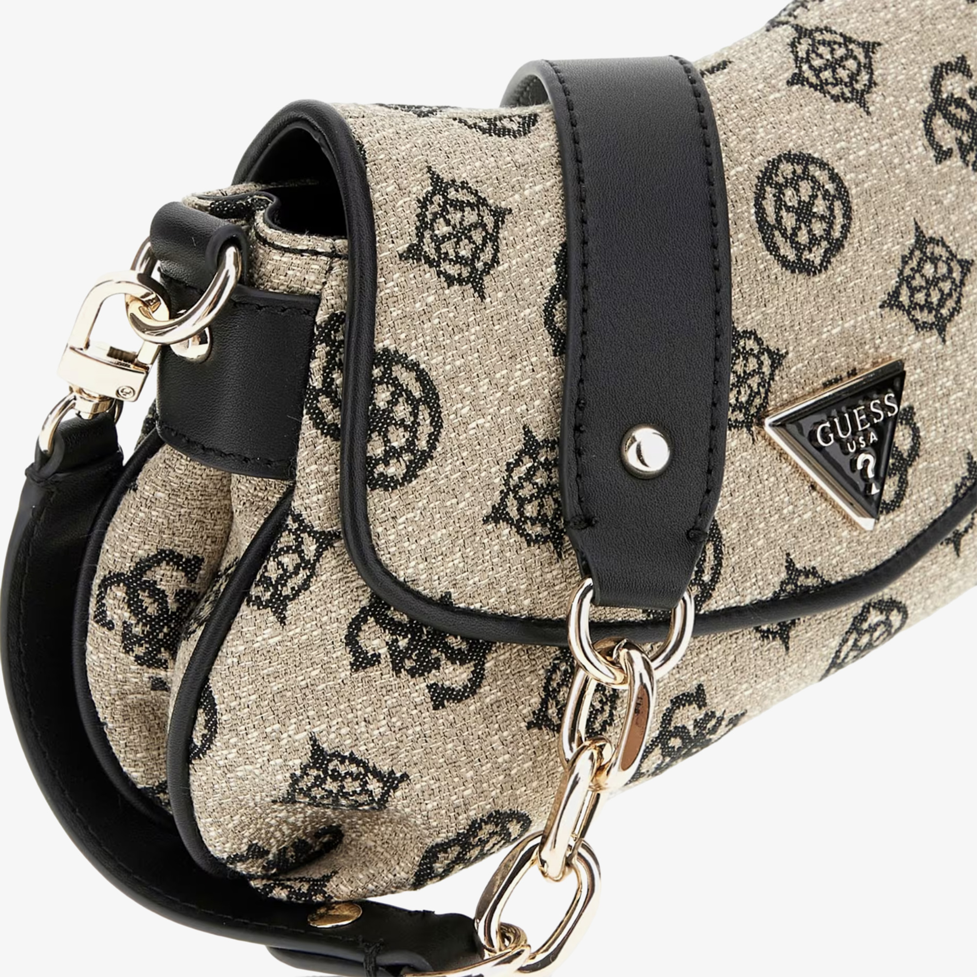 Guess Beyza Flap 27190 Kadın Siyah Omuz Çantası