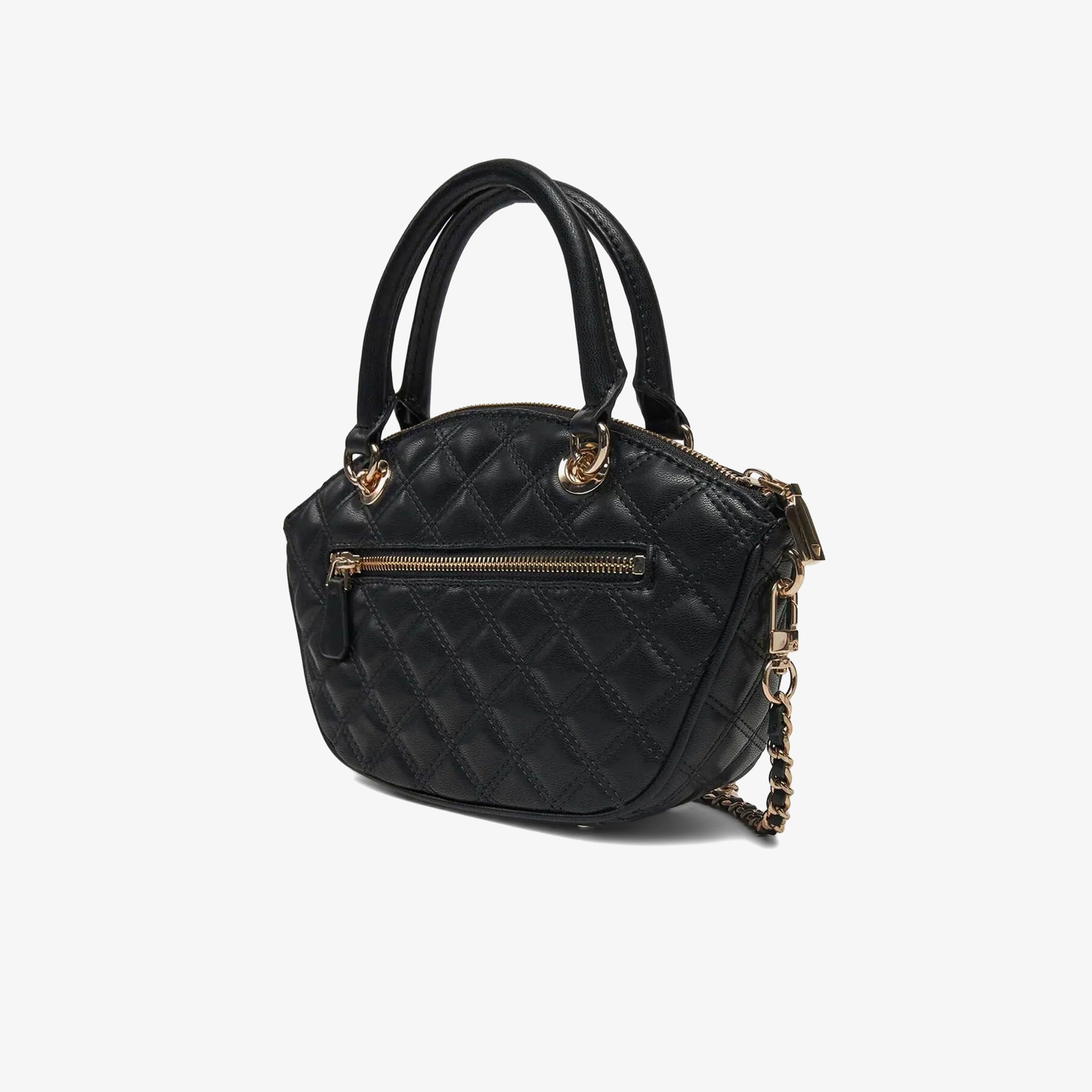 Guess Spark Micro Mini Kristle Minitchel Kadın Siyah El Çantası