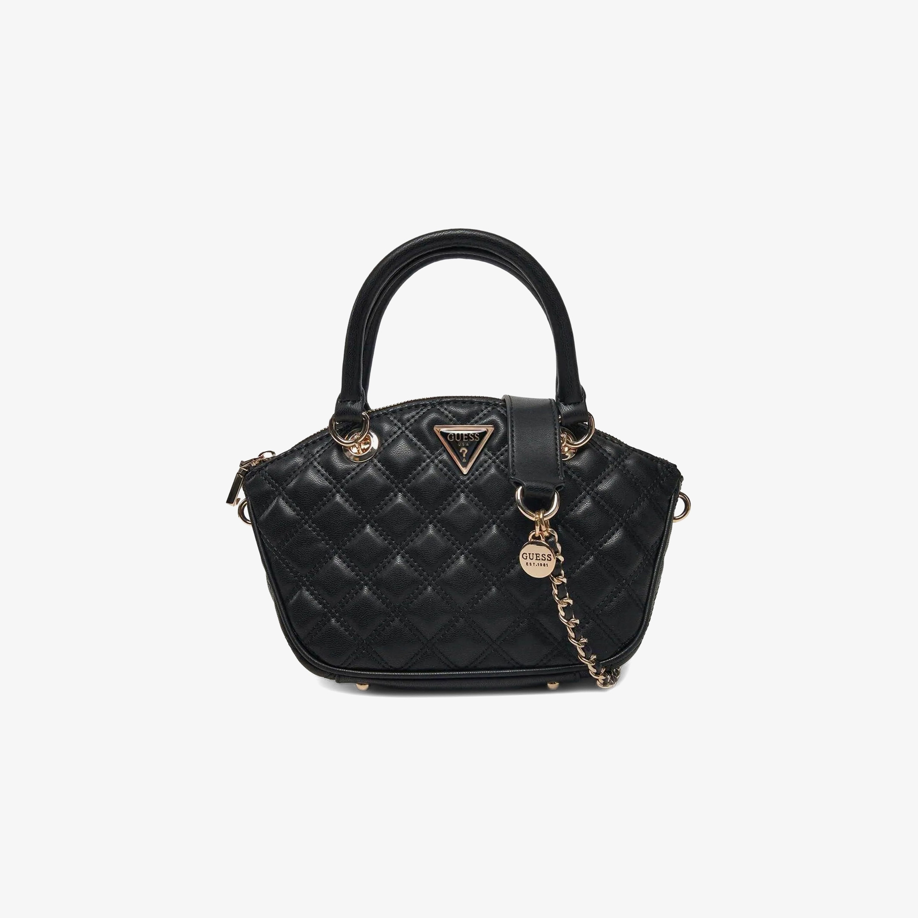 Guess Spark Micro Mini Kristle Minitchel Kadın Siyah El Çantası