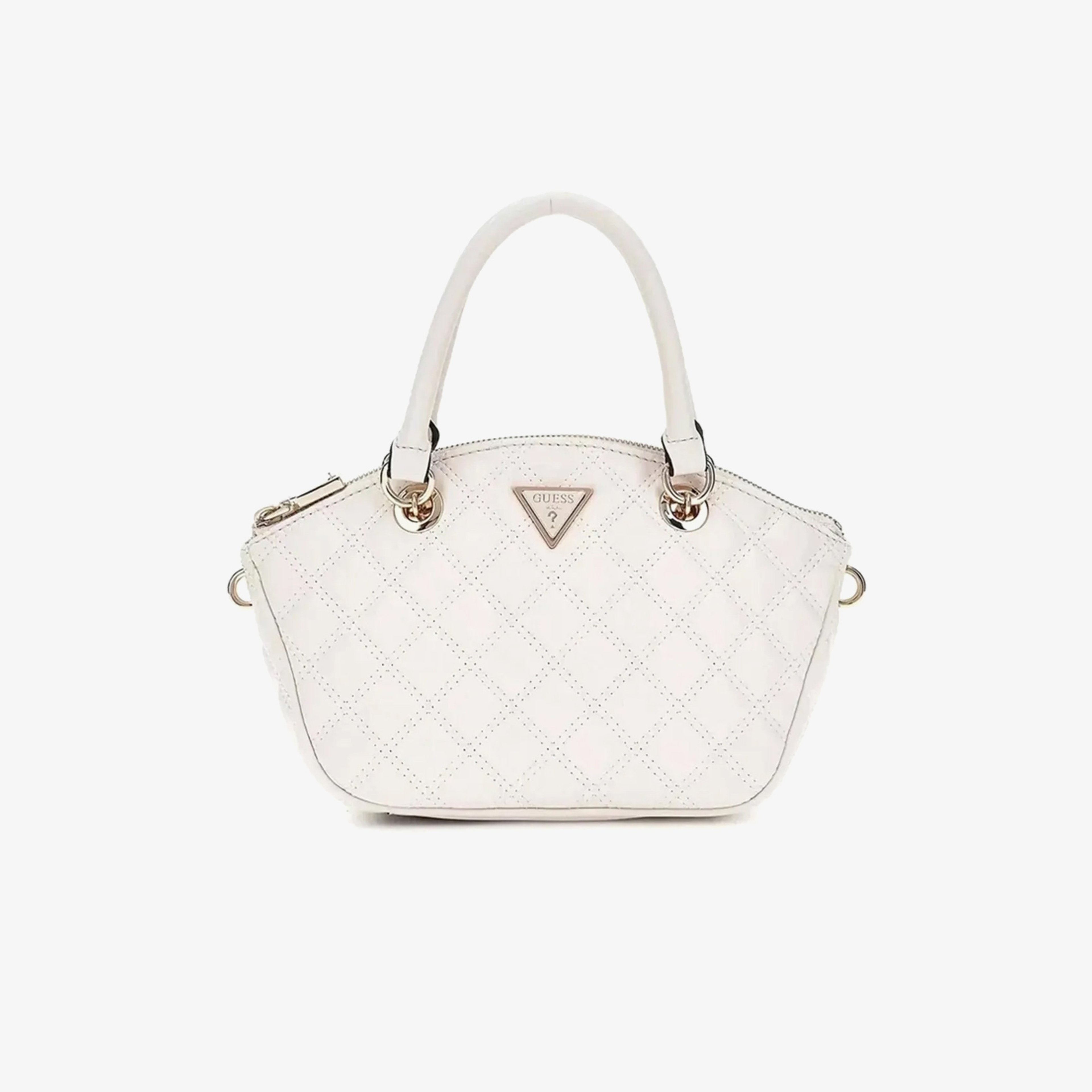 Guess Spark Micro Mini Kristle Minitchel Kadın Beyaz El Çantası