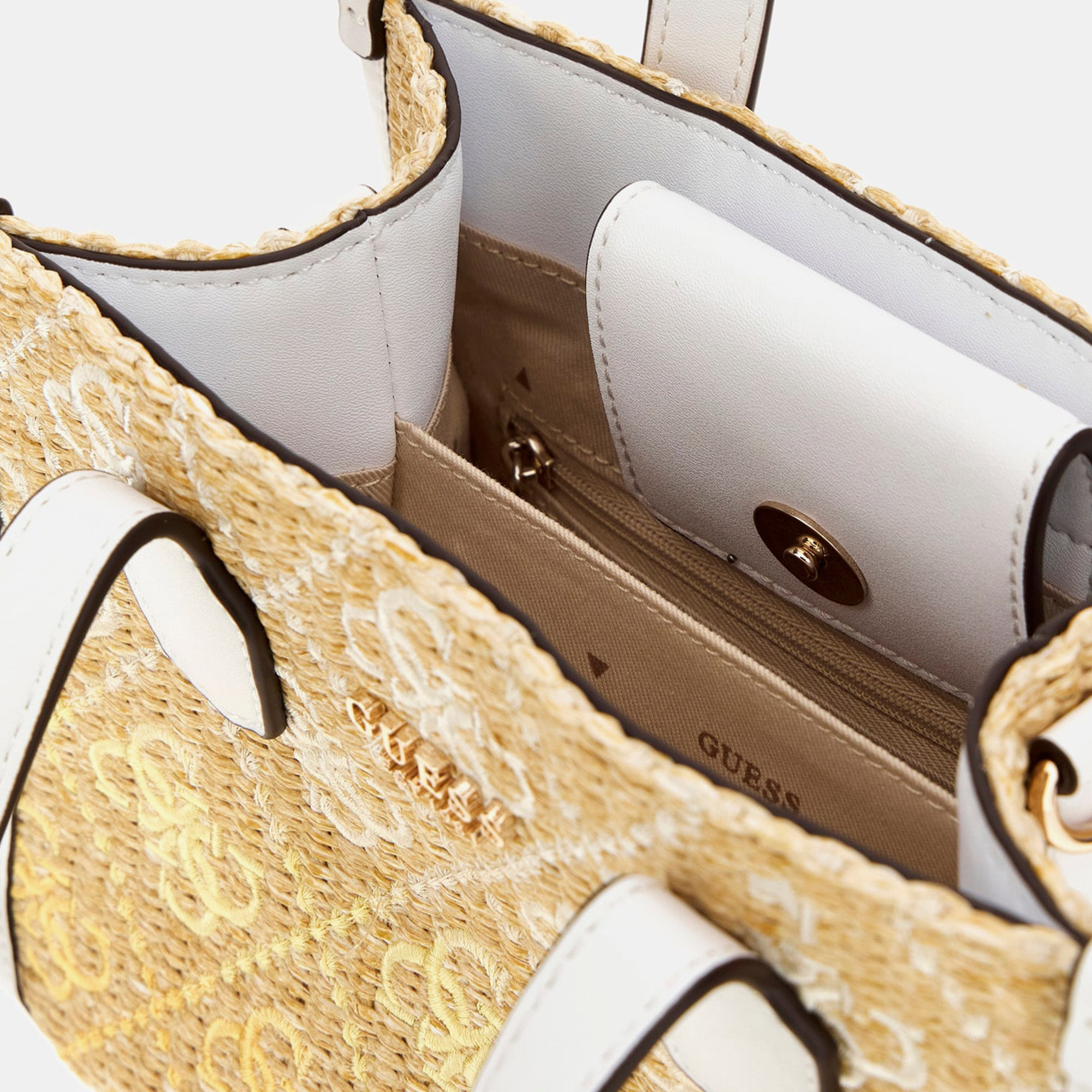 Guess Silvana 2 Comp Tote  Picnic Mini Kadın Sarı Tote Çanta