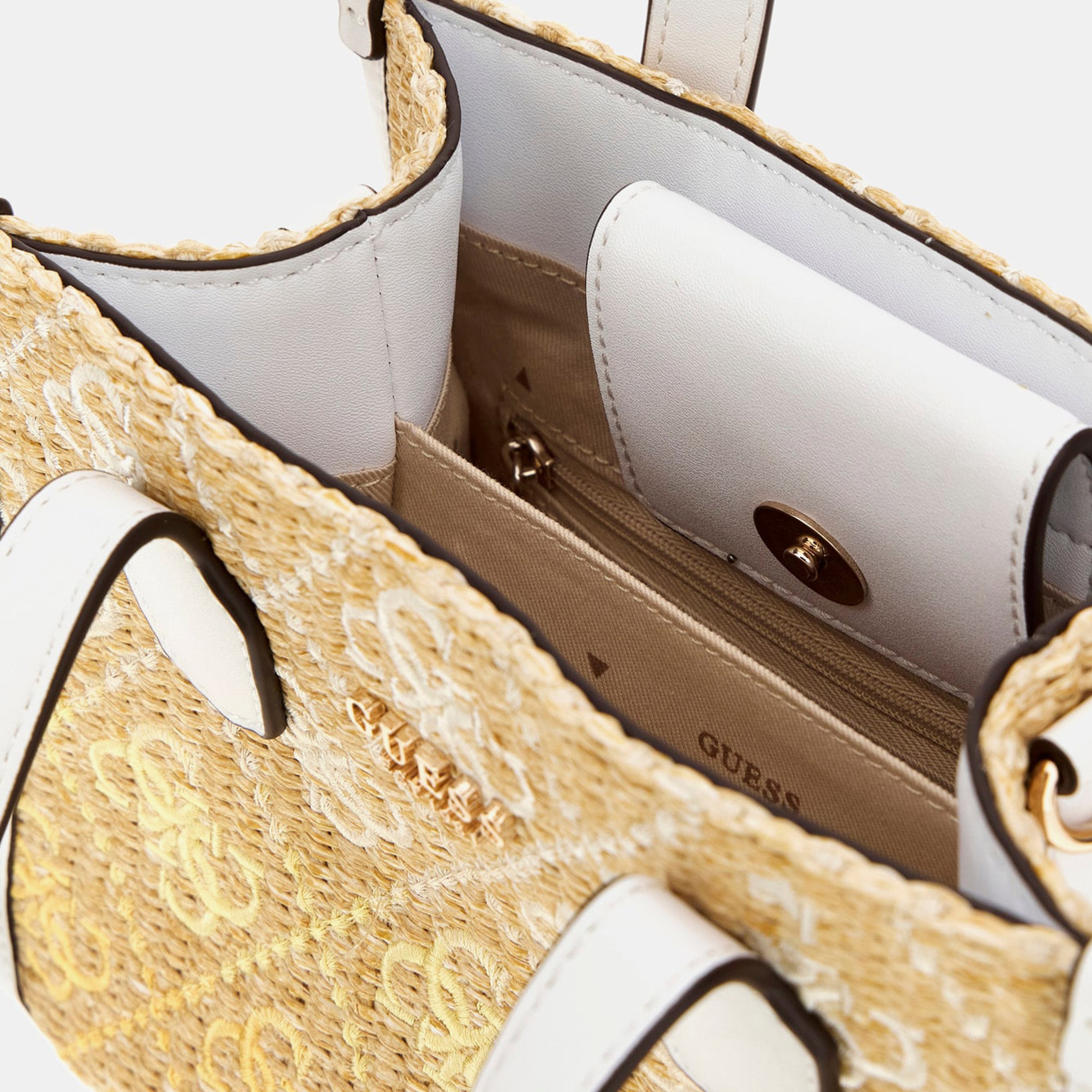 Guess Silvana 2 Comp Tote  Picnic Mini Kadın Sarı Tote Çanta