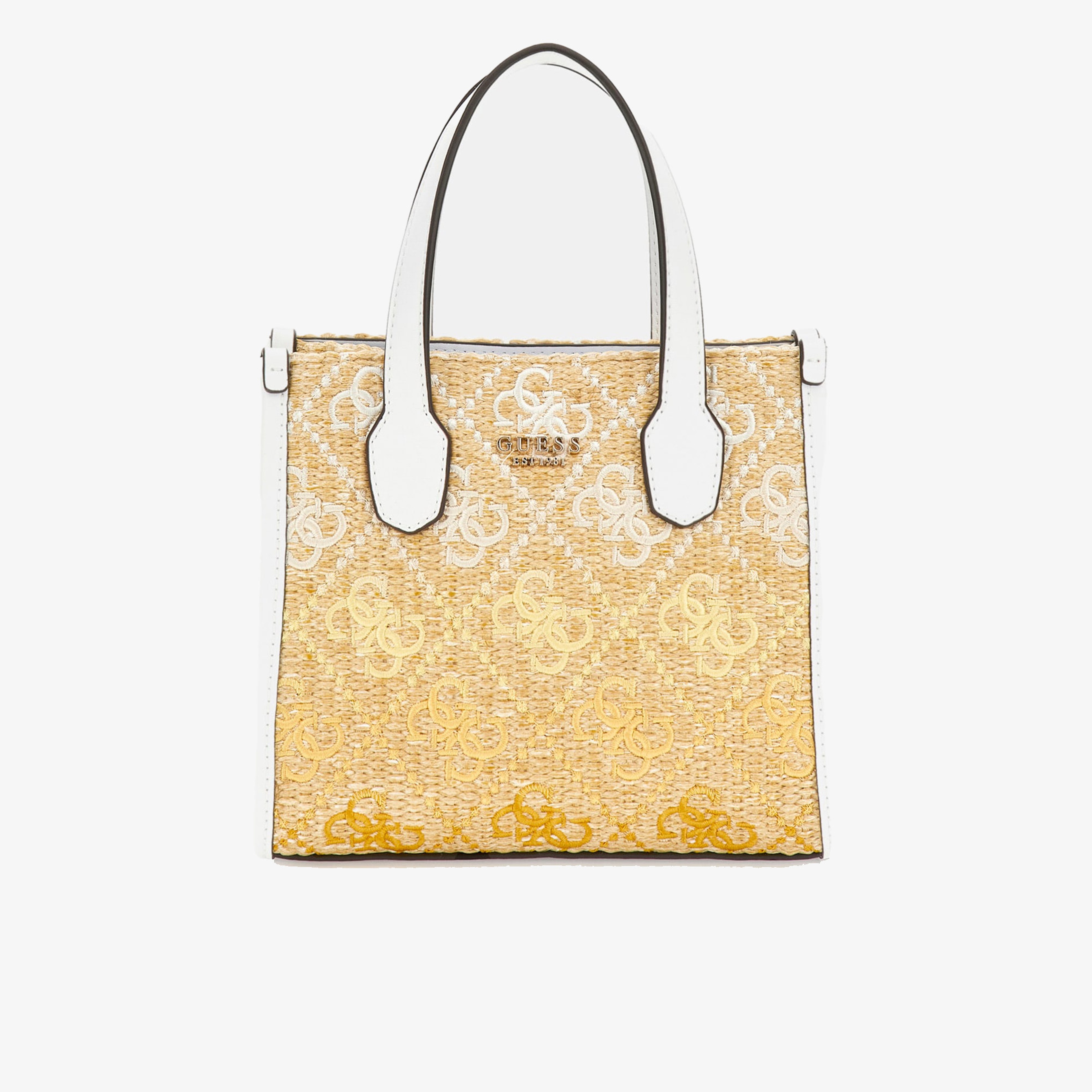 Guess Silvana 2 Comp Tote  Picnic Mini Kadın Sarı Tote Çanta