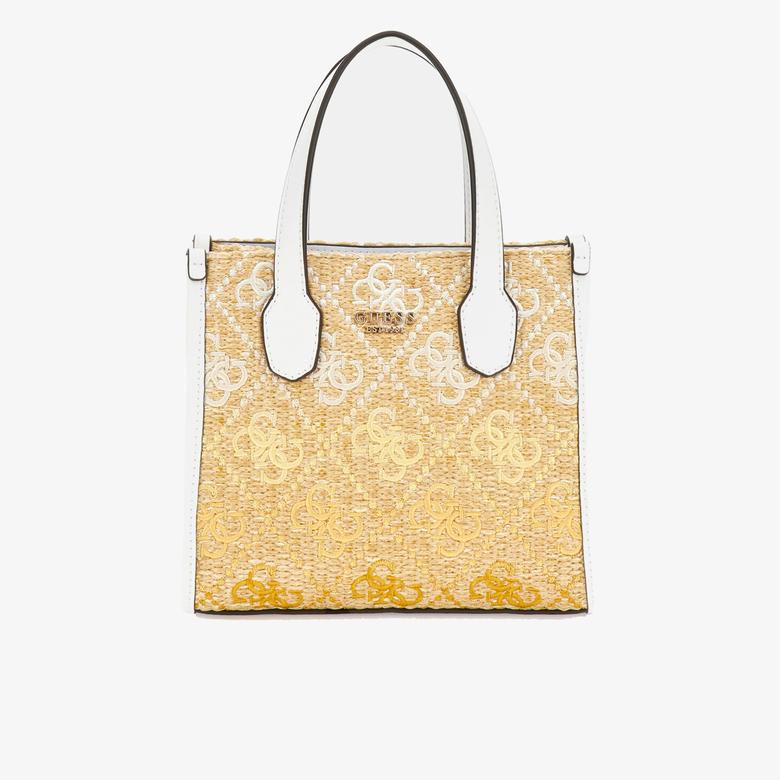 Guess Silvana 2 Comp Tote  Picnic Mini Kadın Sarı Tote Çanta