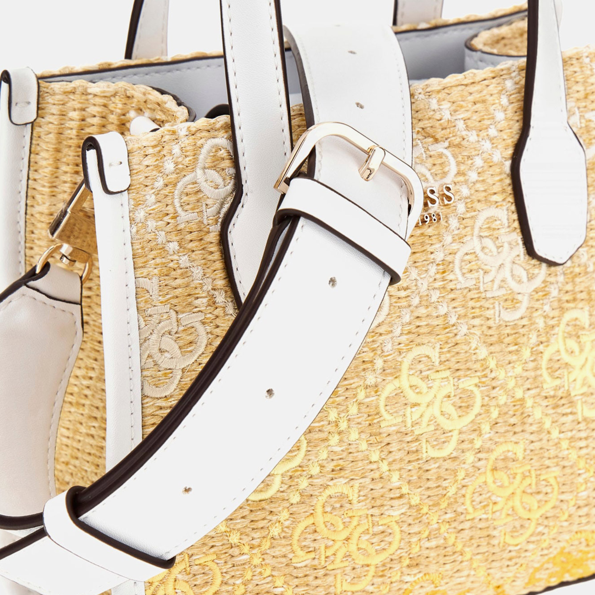 Guess Silvana 2 Comp Tote  Picnic Mini Kadın Sarı Tote Çanta