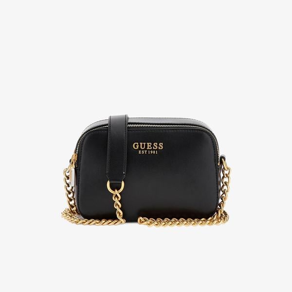 Guess Kuba Tri Compartment 27140 Kadın Siyah Çapraz Askılı Çanta