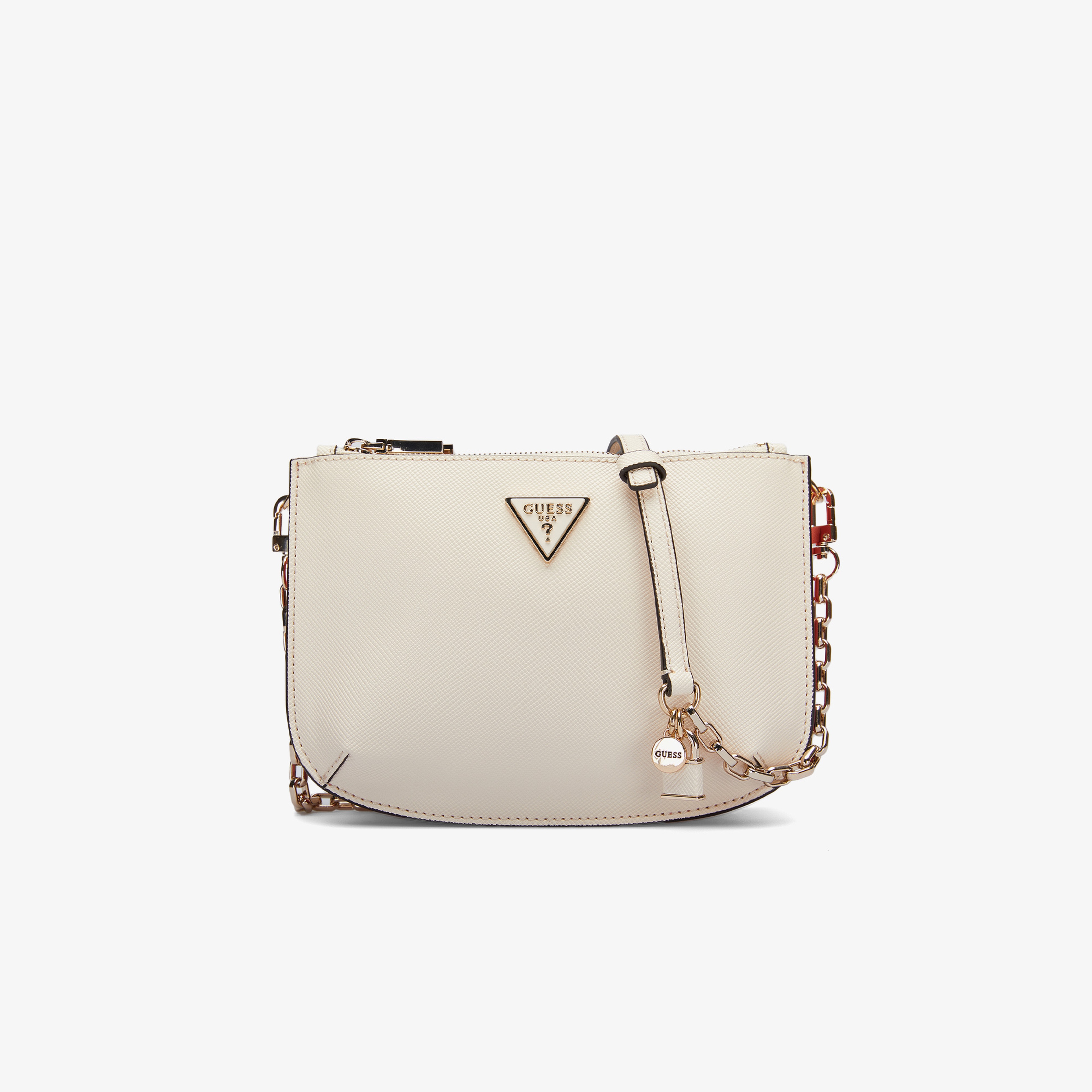 Guess Errin Frame Clutch 69120 Kadın Krem El Çantası