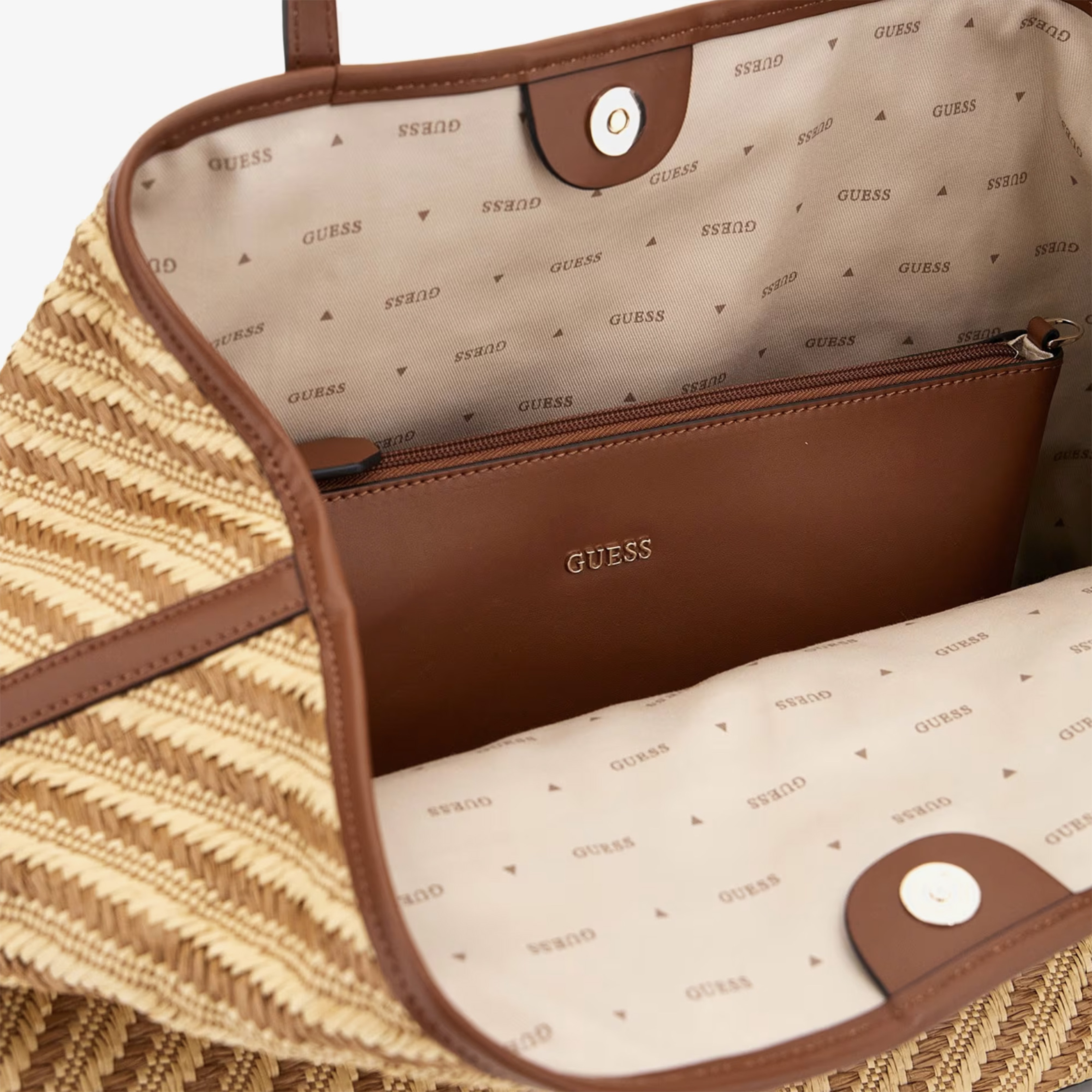 Guess Vikky İi Large 2 İn  Kadın Renkli Tote Çanta