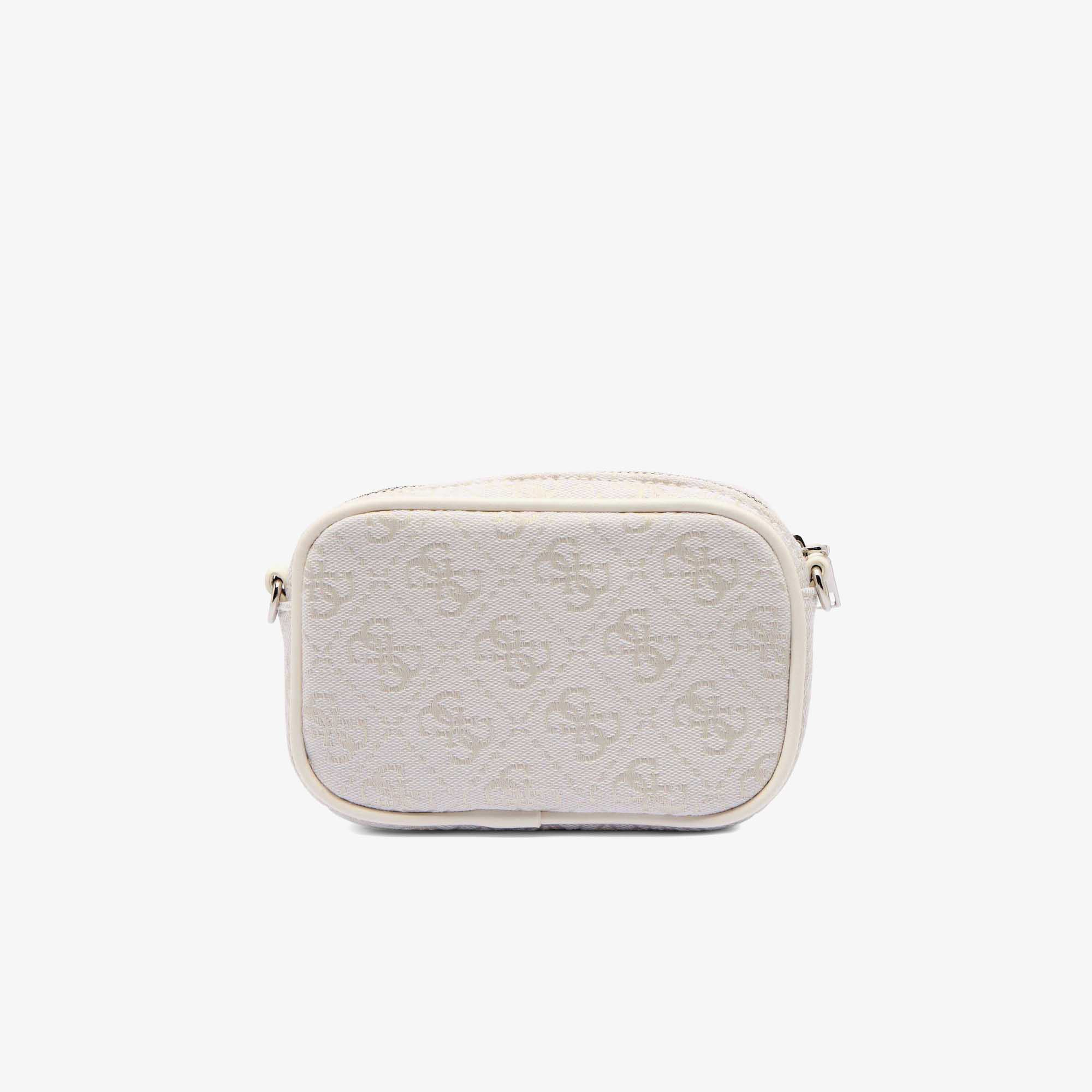 Guess 4G Logo Pouch Recy Poly Jacquard Kadın Beyaz Çapraz Askılı Çanta