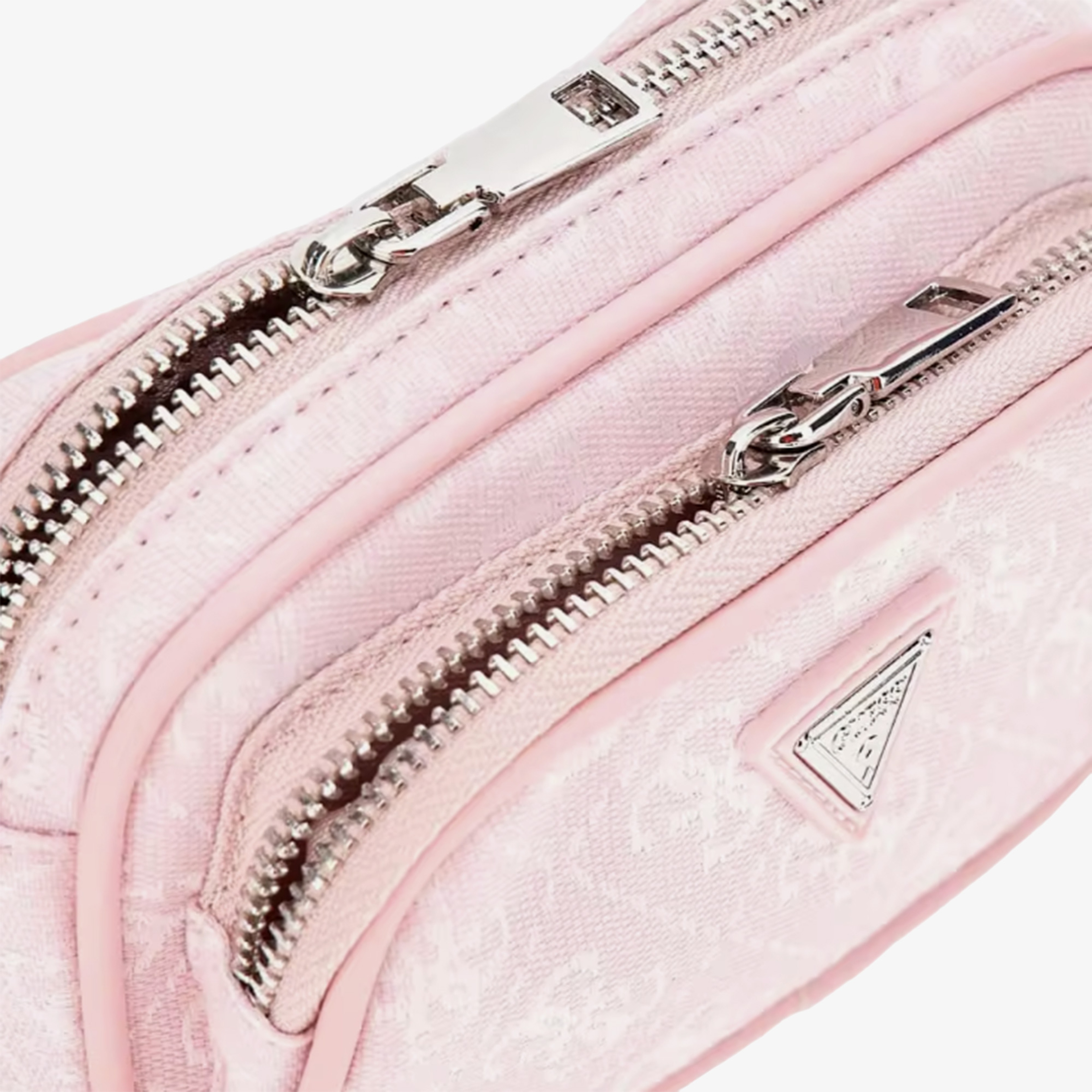 Guess 4G Logo Pouch Recy Poly Jacquard Kadın Pembe Çapraz Askılı Çanta