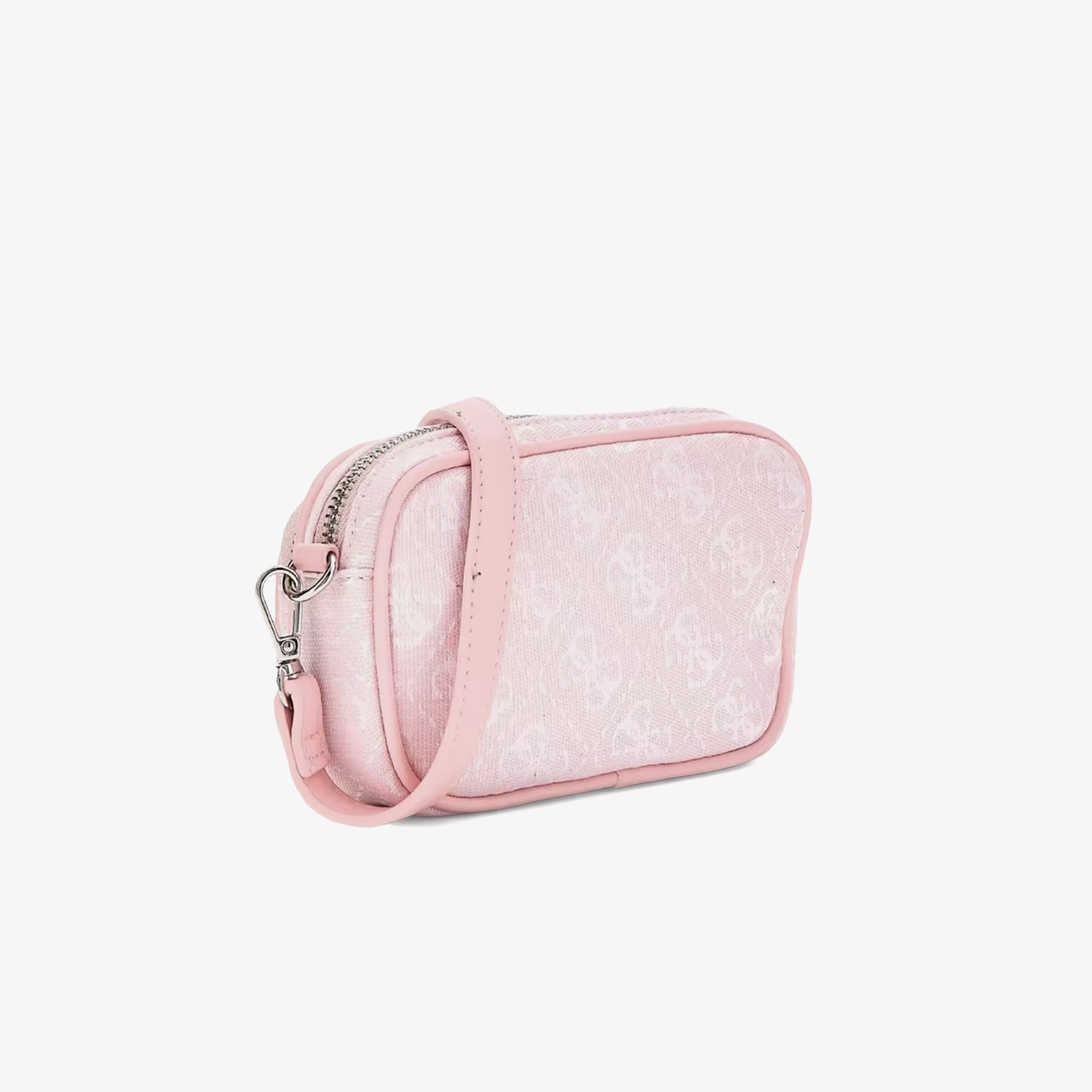 Guess 4G Logo Pouch Recy Poly Jacquard Kadın Pembe Çapraz Askılı Çanta