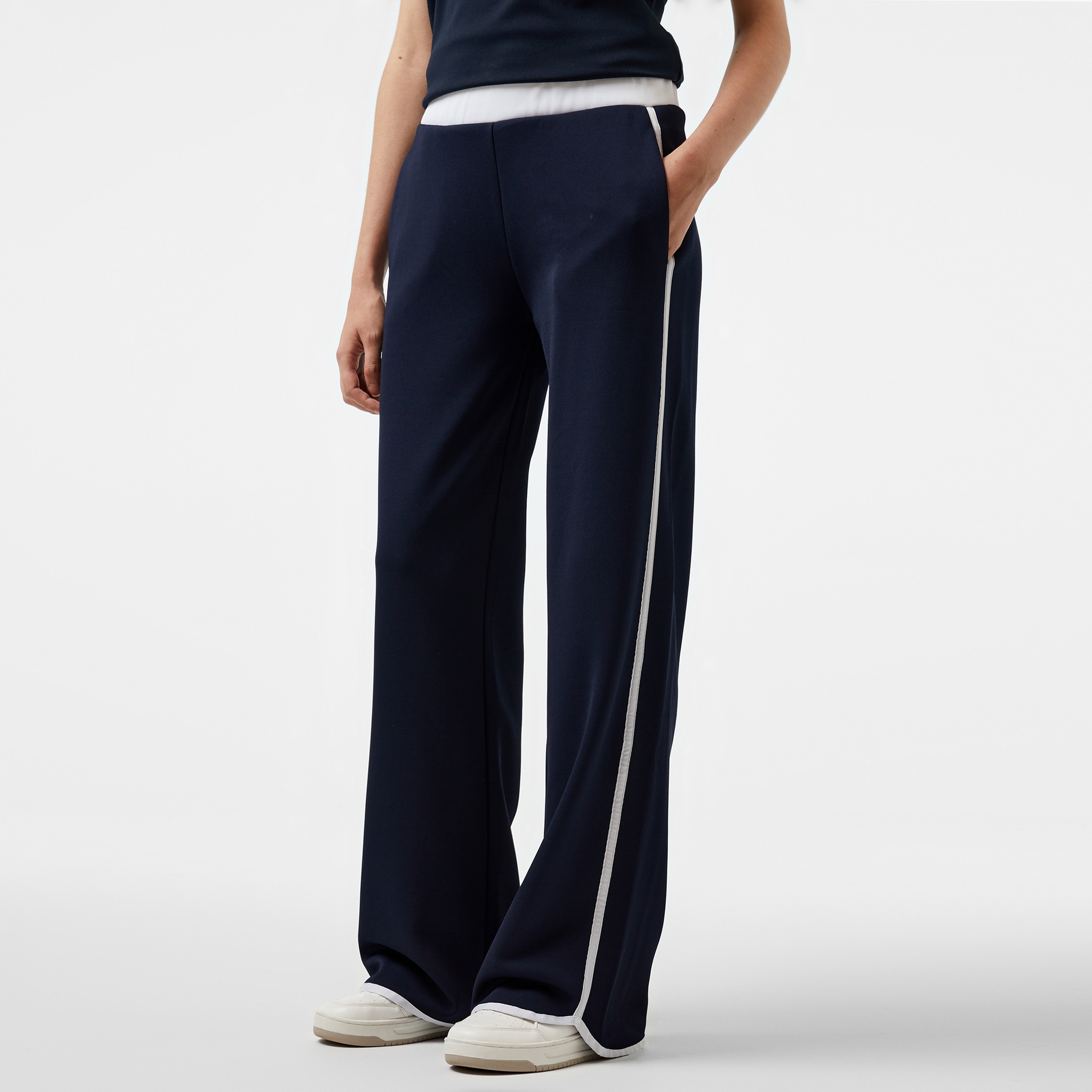Guess Mylah Textured Kadın Lacivert Eşofman Altı