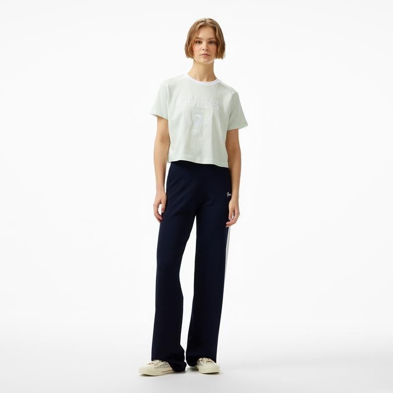 Guess Viscose Nylonra Yarn Kadın Lacivert Eşofman Altı