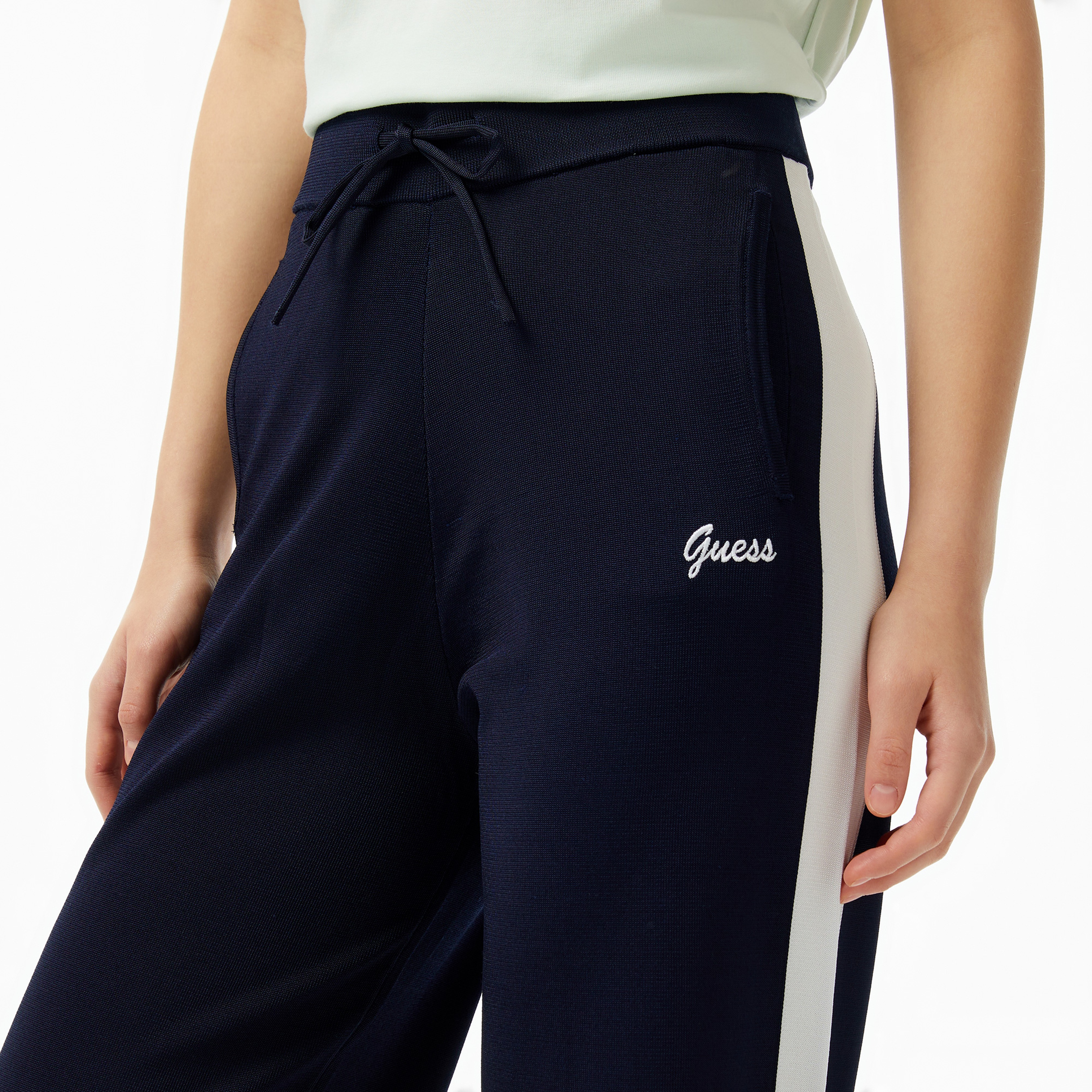 Guess Viscose Nylonra Yarn Kadın Lacivert Eşofman Altı