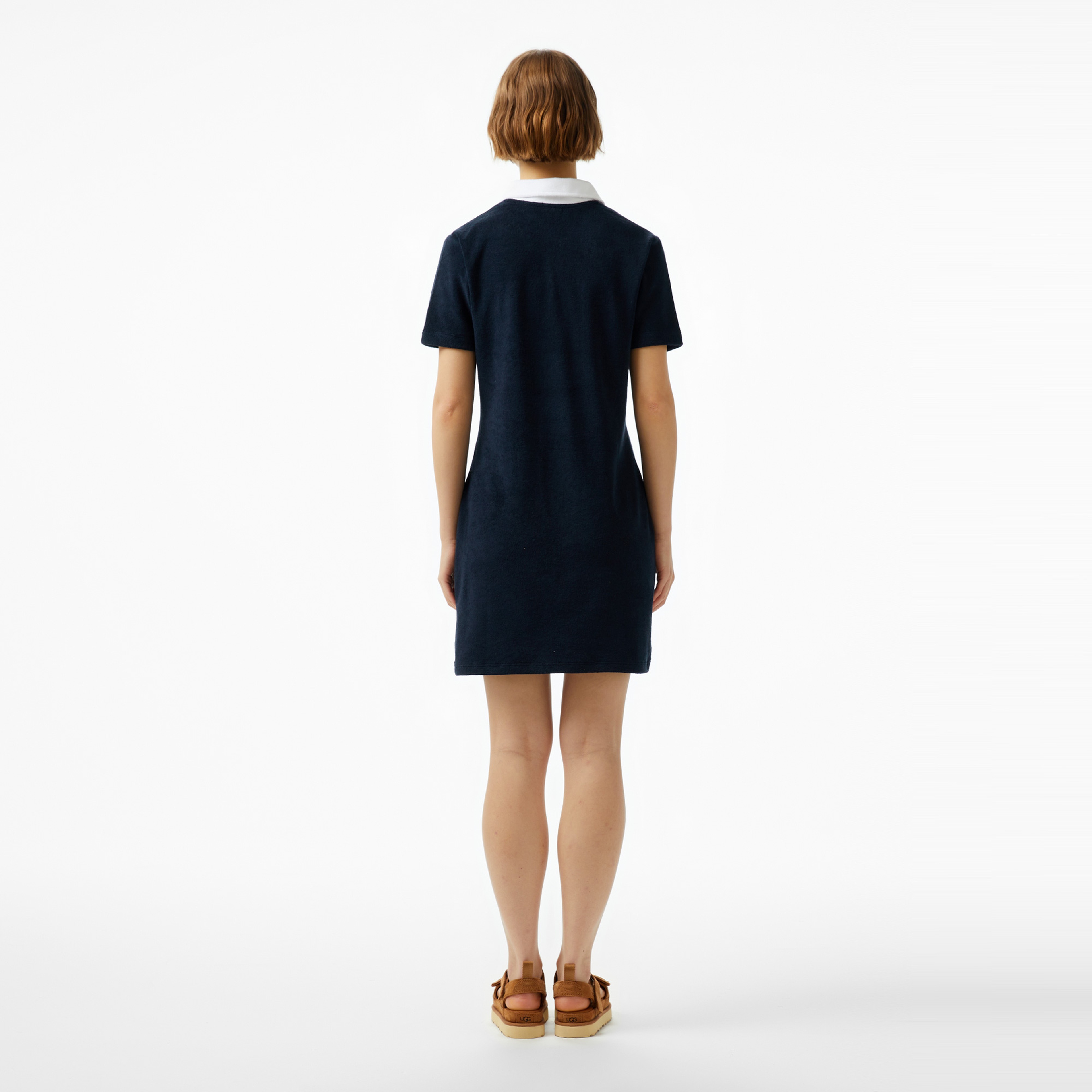 Guess Aster Organic Sponge Terry Kadın Lacivert Elbise