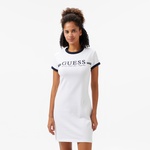 Guess Active Org Rib 1X1 320 Kadın Beyaz Elbise