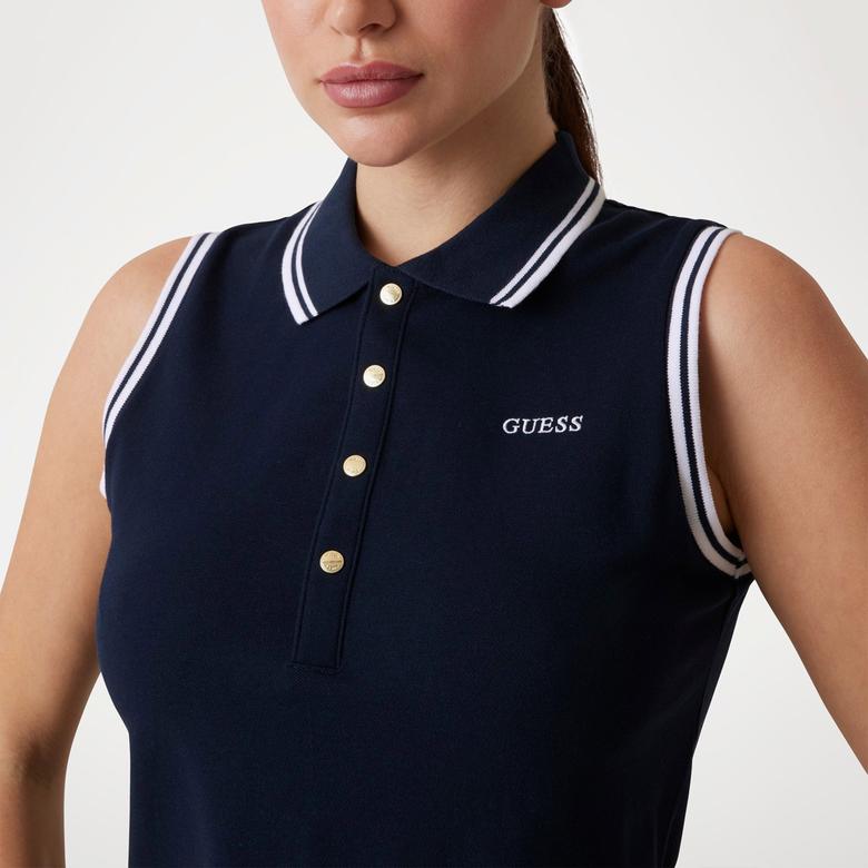 Guess Amaryllis Short Dres  Kadın Lacivert Elbise