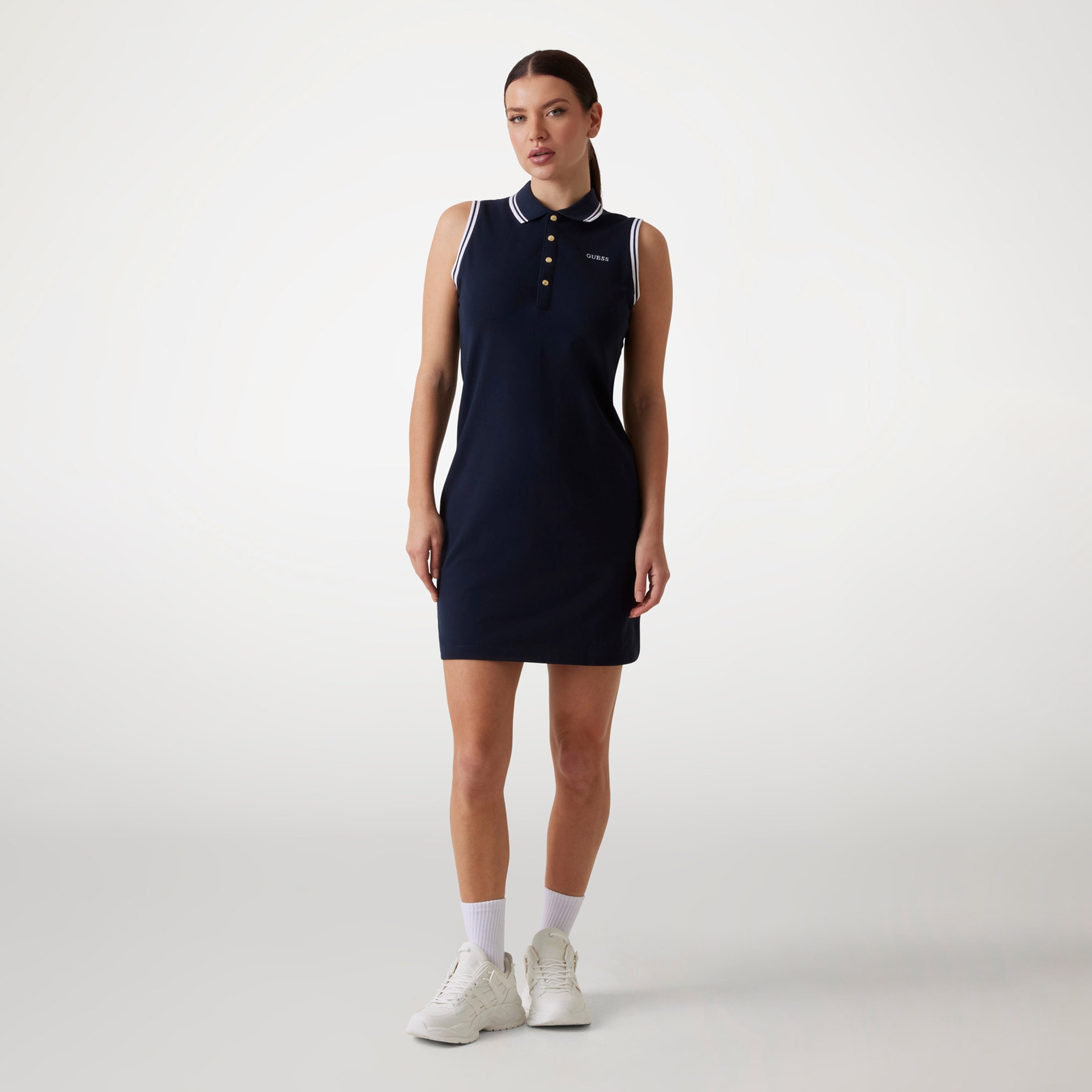 Guess Amaryllis Short Dres  Kadın Lacivert Elbise