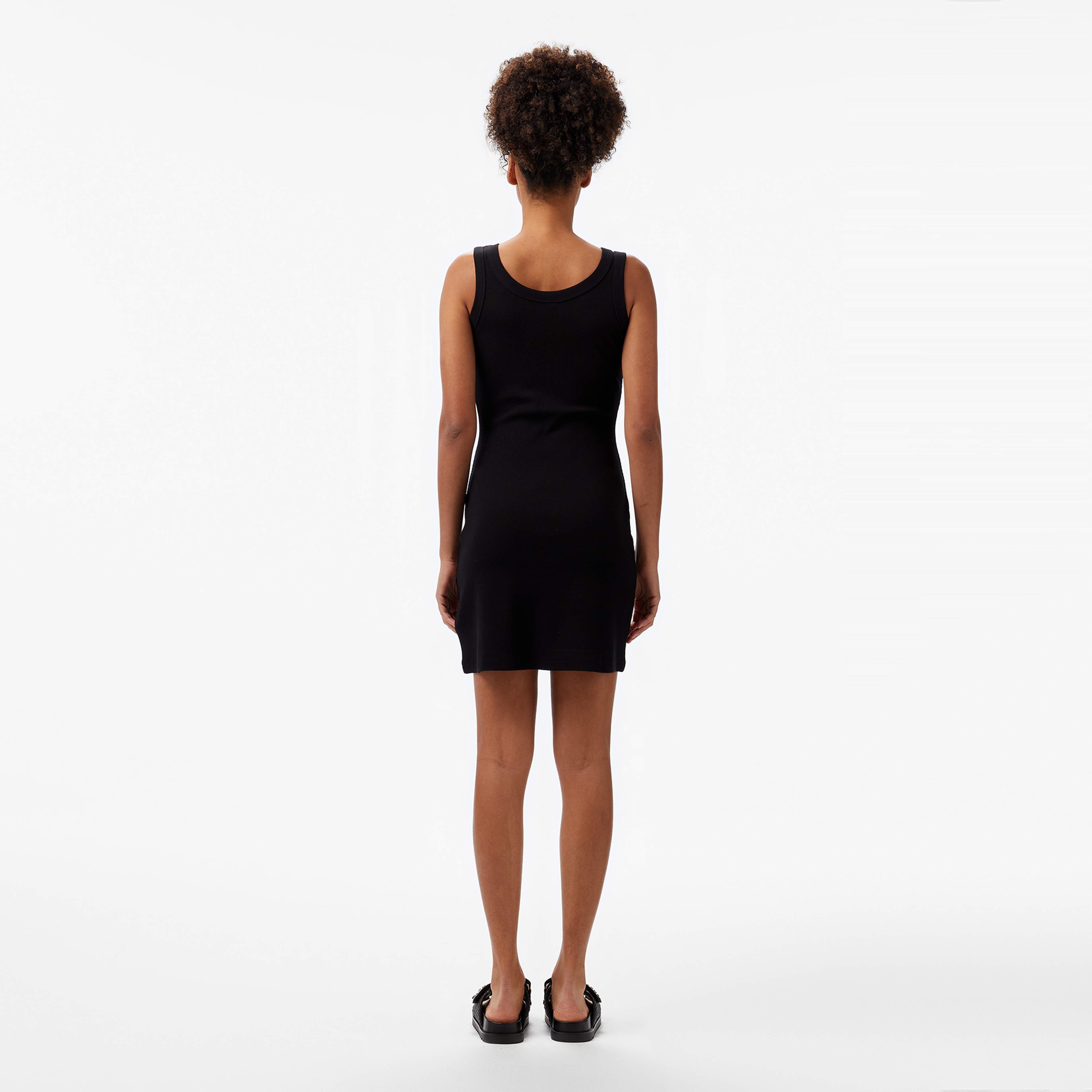 Guess Sunflower Rib Eco Smooth Girly Rib 435 Kadın Siyah Elbise