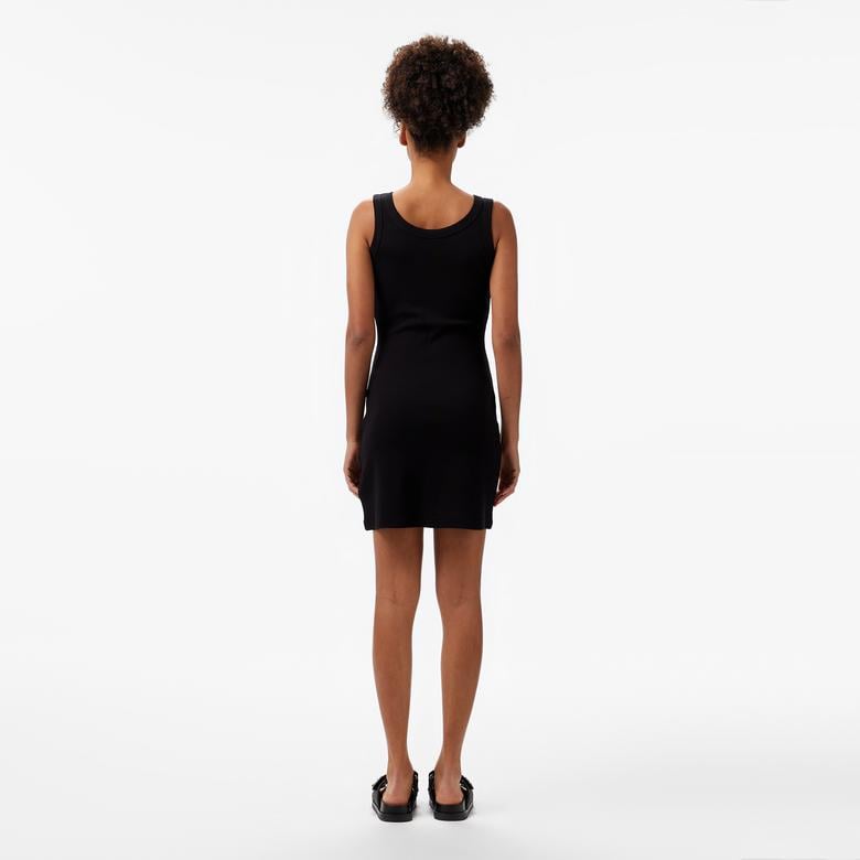 Guess Sunflower Rib Eco Smooth Girly Rib 435 Kadın Siyah Elbise