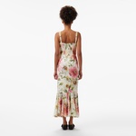 Guess Fleur Straps Midi Dr  Kadın Renkli Elbise