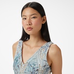 Guess Sl Anastasia Lace Dr  Kadın Renkli Elbise