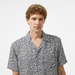 Guess Ss Bowling Aop Shirt  Erkek Siyah Gömlek