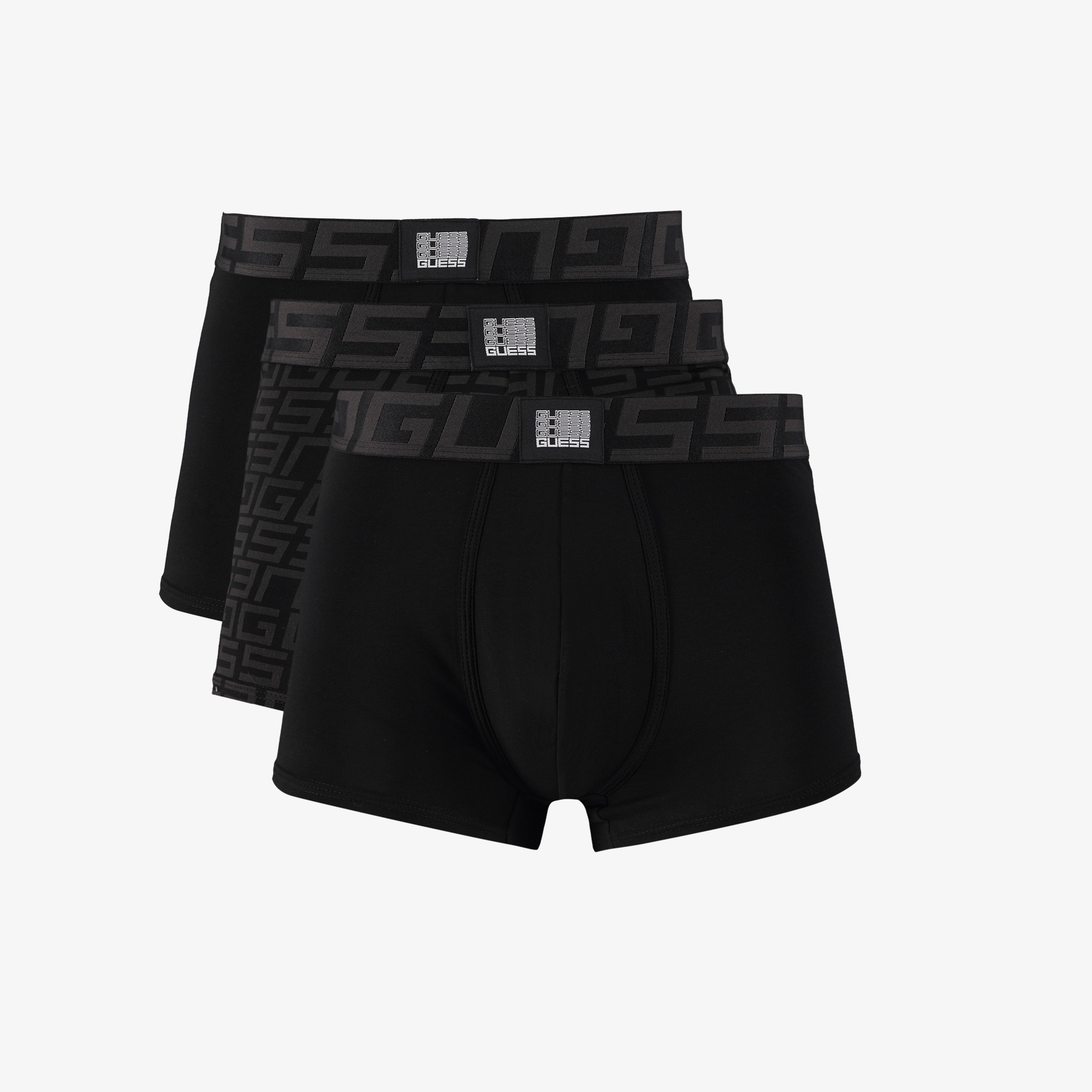 Guess İdol 3'lü Trunk Erkek Siyah Boxer