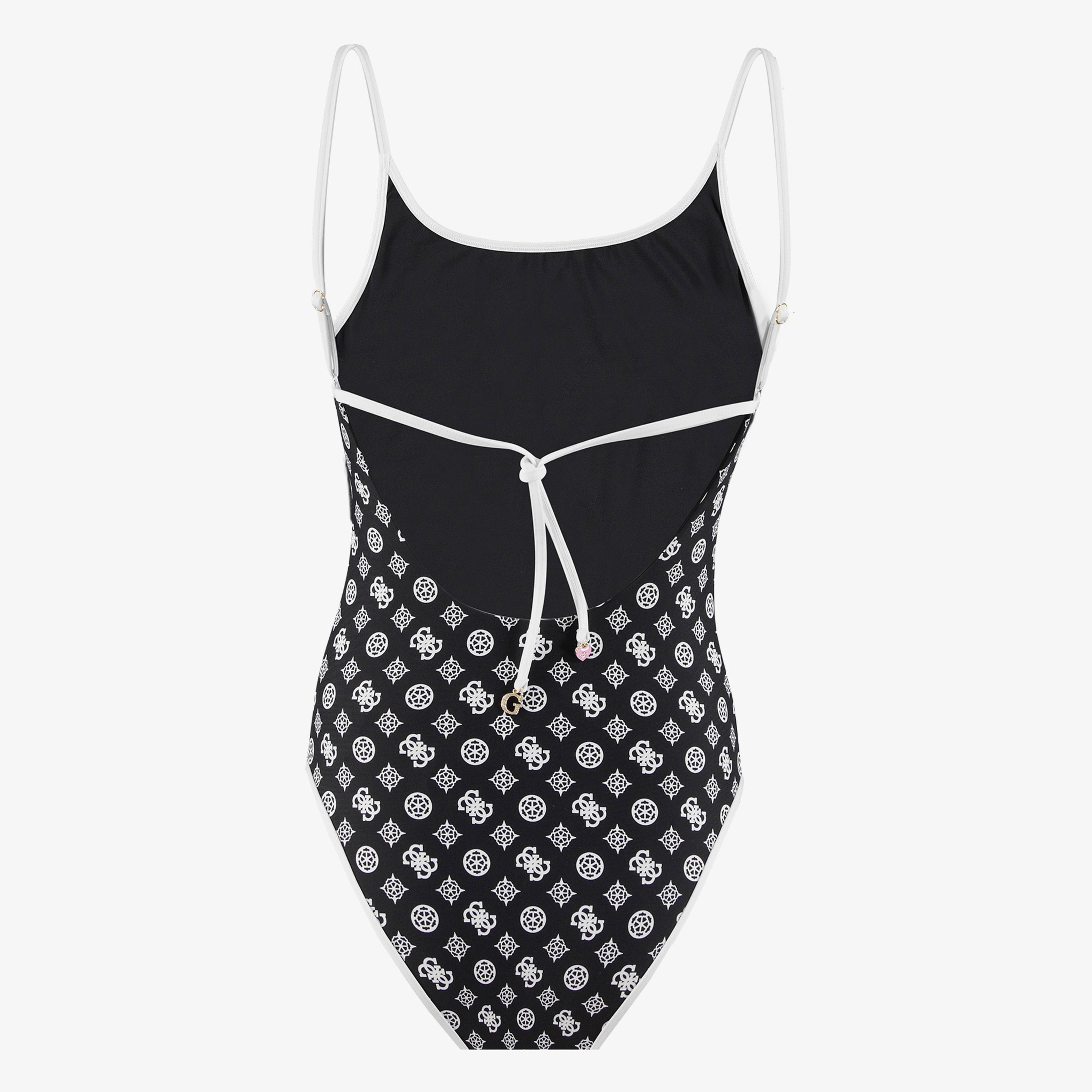 Guess One Piece Printed Kadın Siyah Mayo