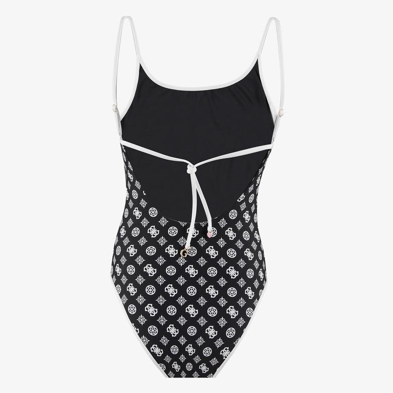 Guess One Piece Printed Kadın Siyah Mayo