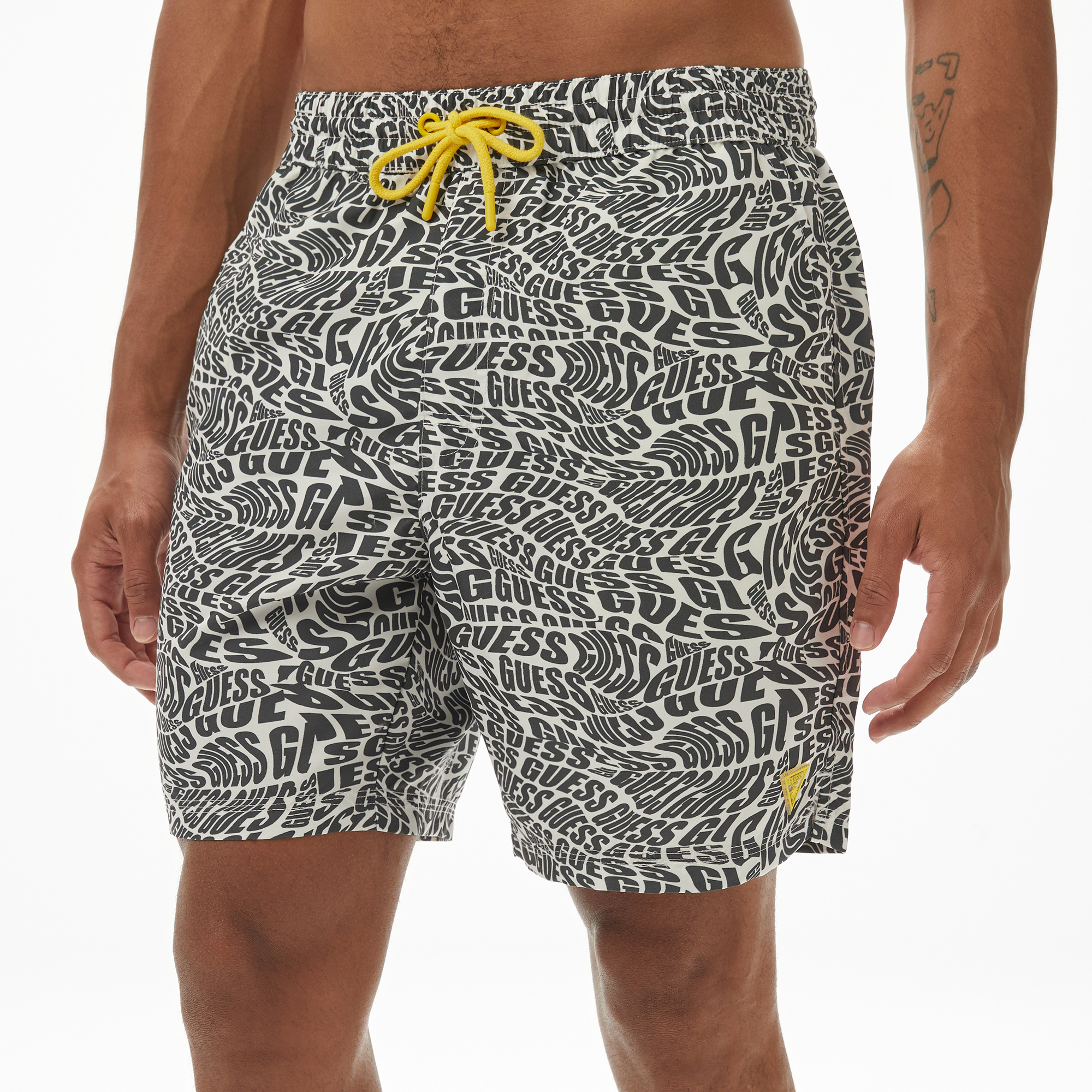 Guess Medium Twill 115 Erkek Siyah Deniz Şortu