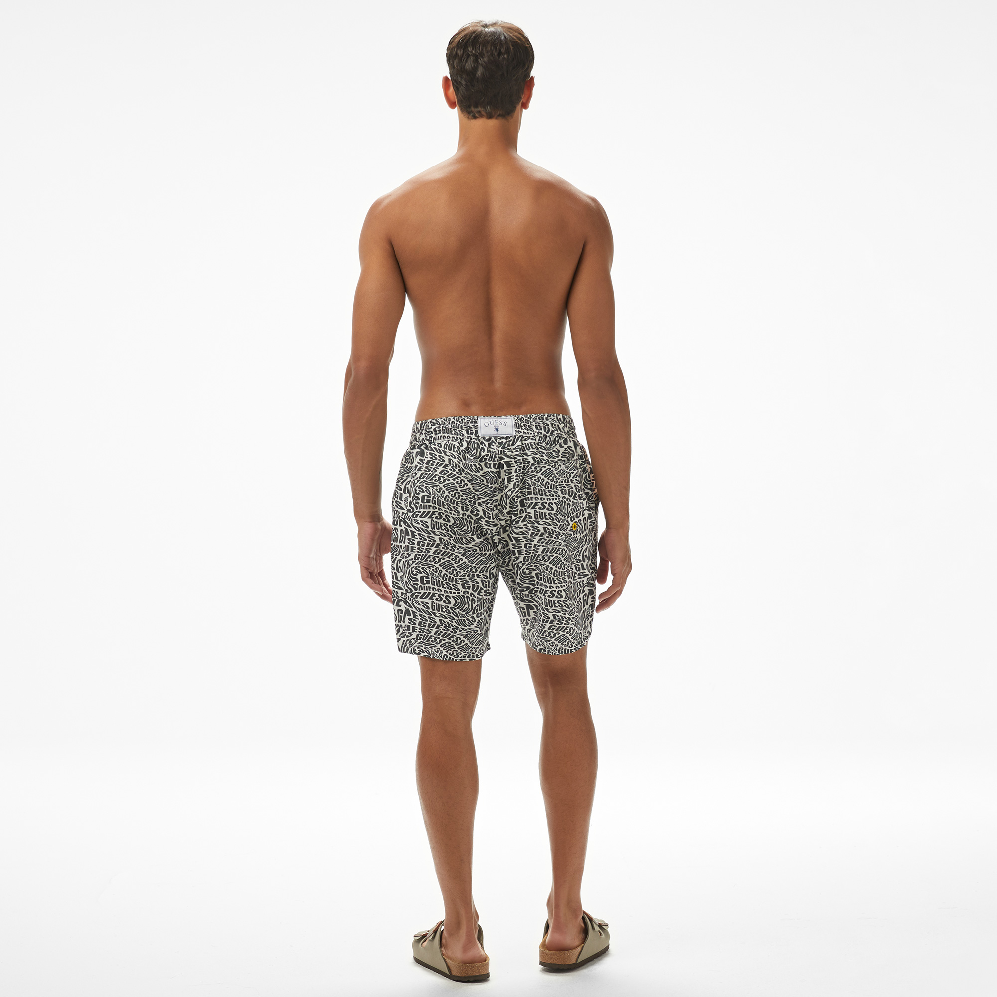 Guess Medium Twill 115 Erkek Siyah Deniz Şortu