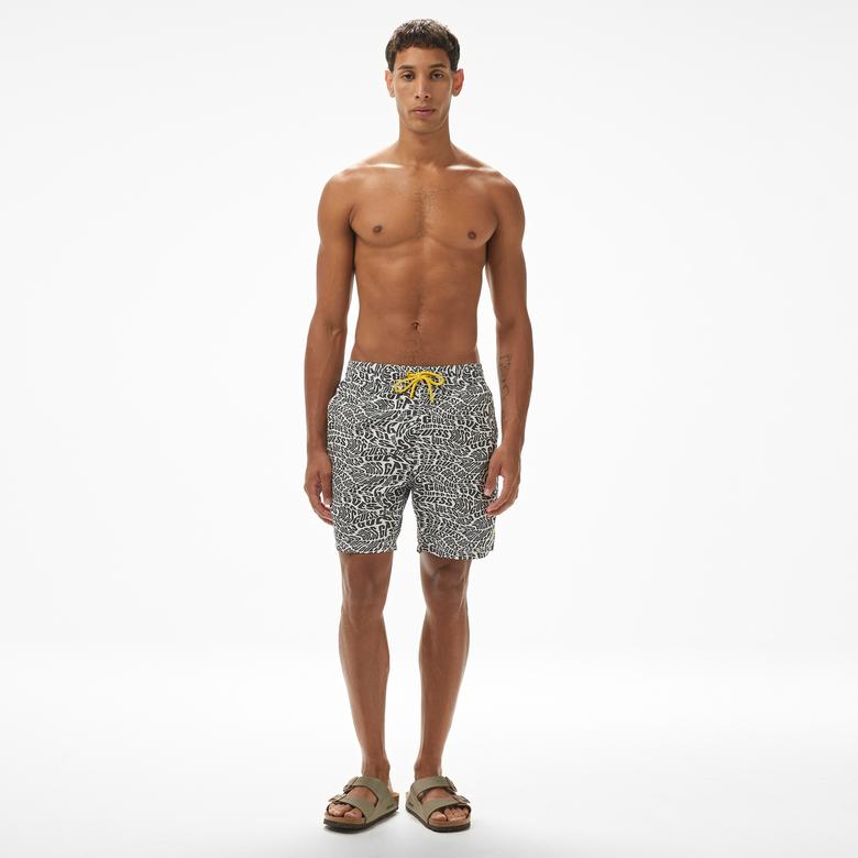 Guess Medium Twill 115 Erkek Siyah Deniz Şortu