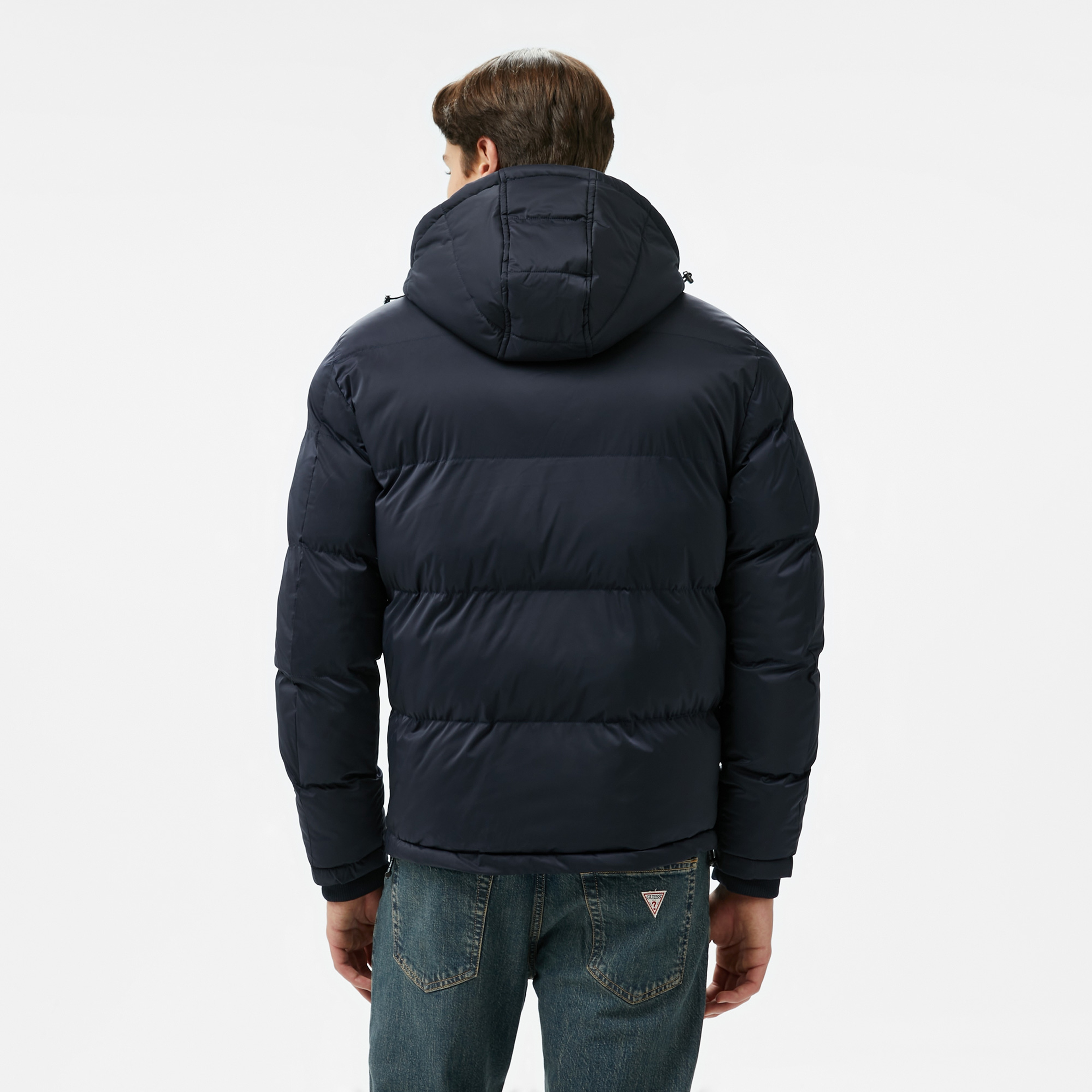 Guess Stretch Stretch Poly 90 Erkek Lacivert Mont