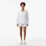 Guess 4G Logo Windbreaker  Kadın Beyaz Rüzgarlık