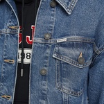 Guess Oversize Trucker Eco Recy Riverside Indi Kadın Mavi Ceket