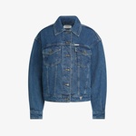 Guess Oversize Trucker Eco Recy Riverside Indi Kadın Mavi Ceket