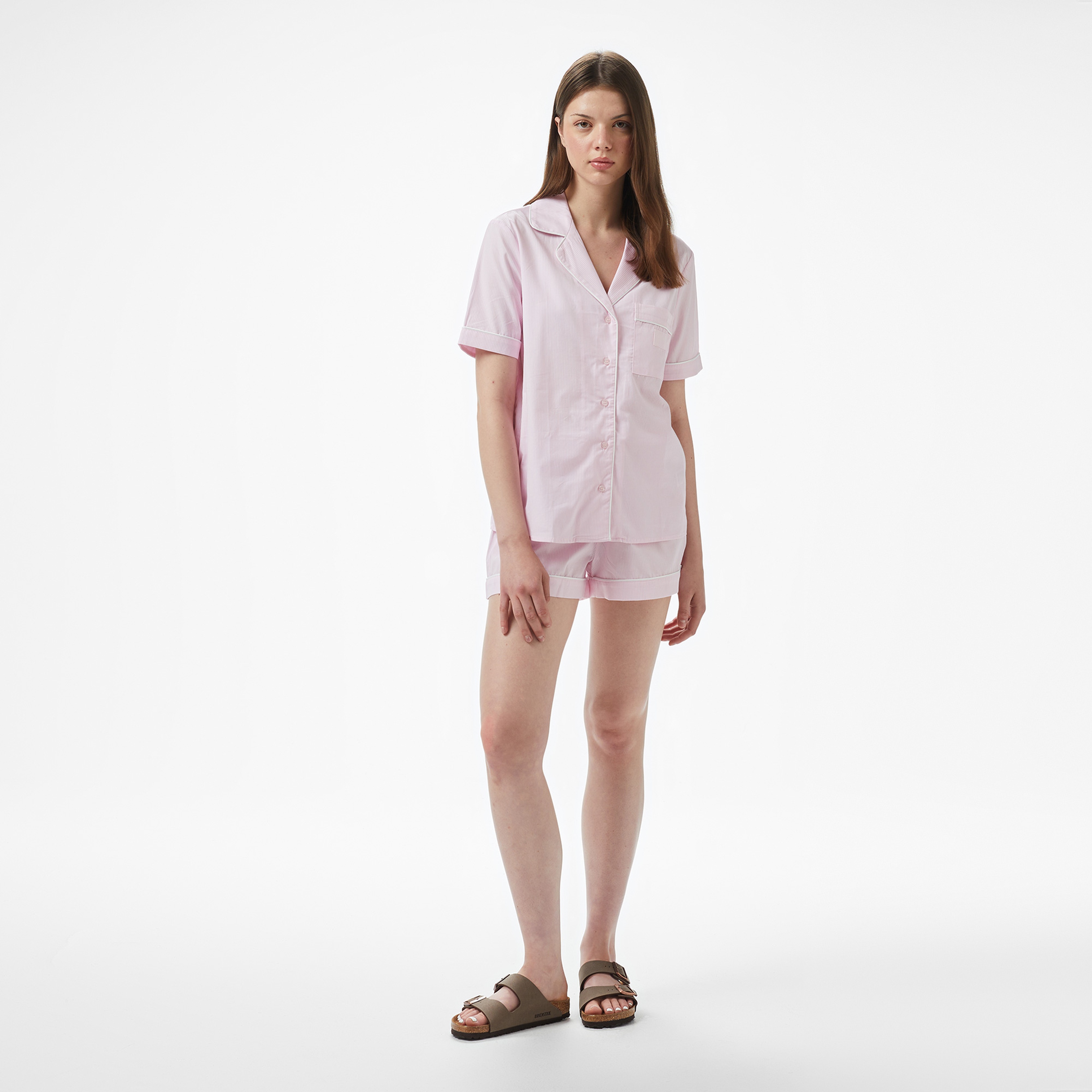 Guess Marta Pj Set  Kadın Pembe Pijama Seti