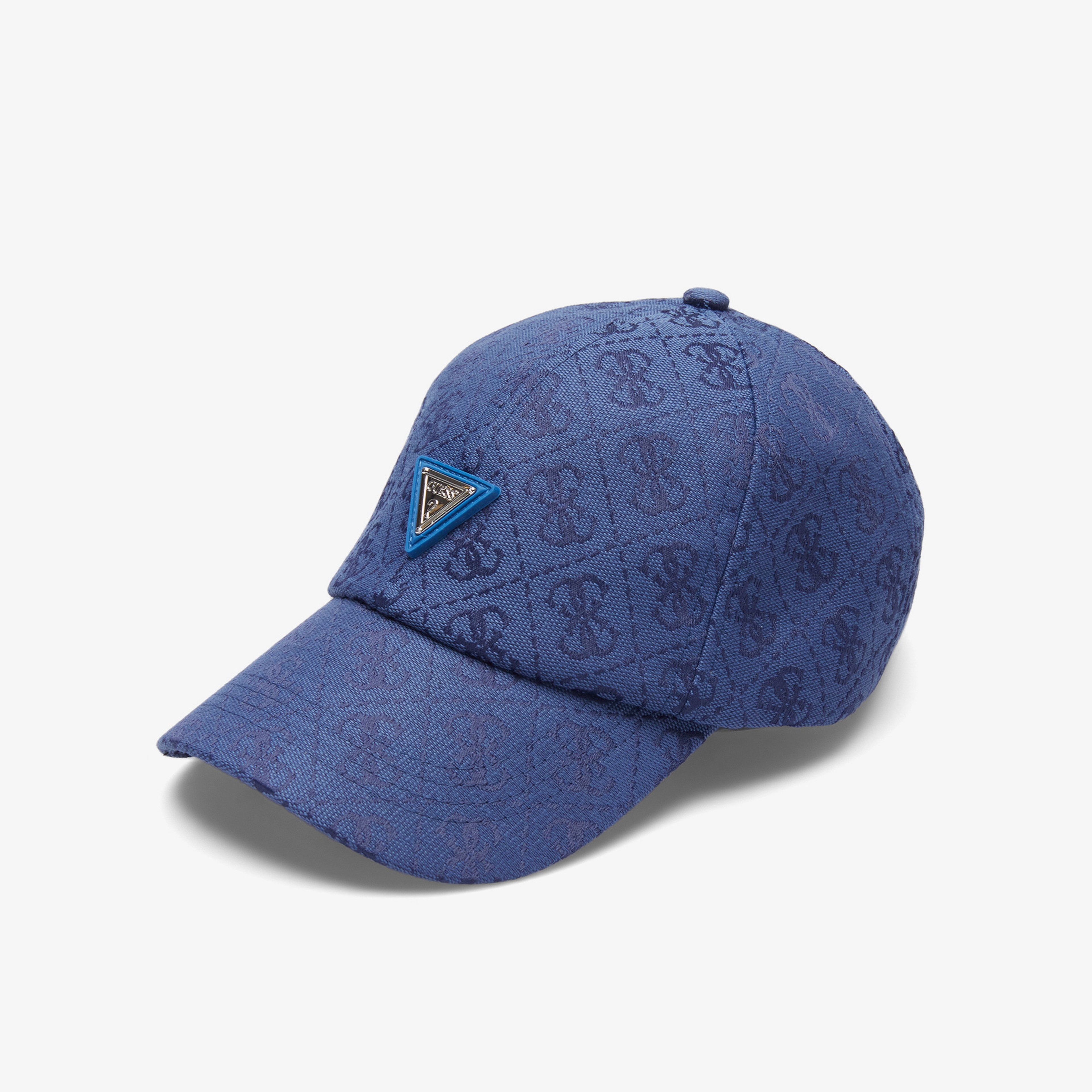 Guess Logo Baseball Jacquard Kadın Lacivert Şapka