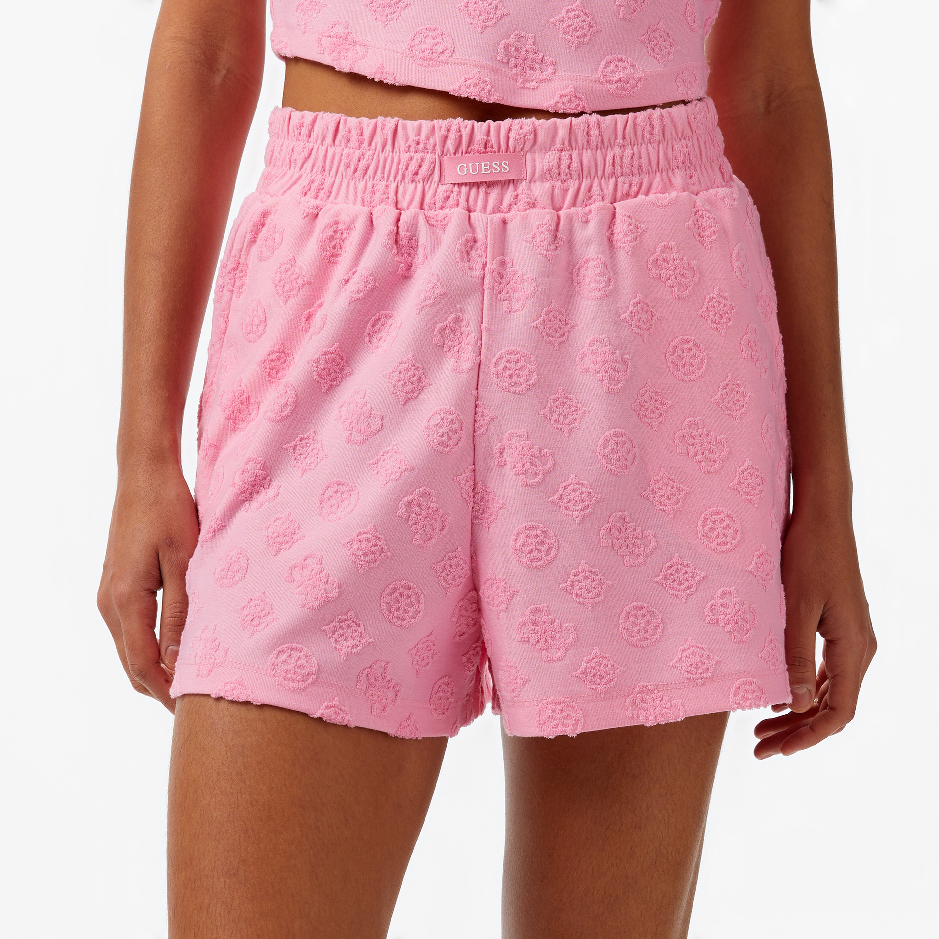 Guess Peony Jacquard Short Jacq Sponge Kadın Renkli Şort