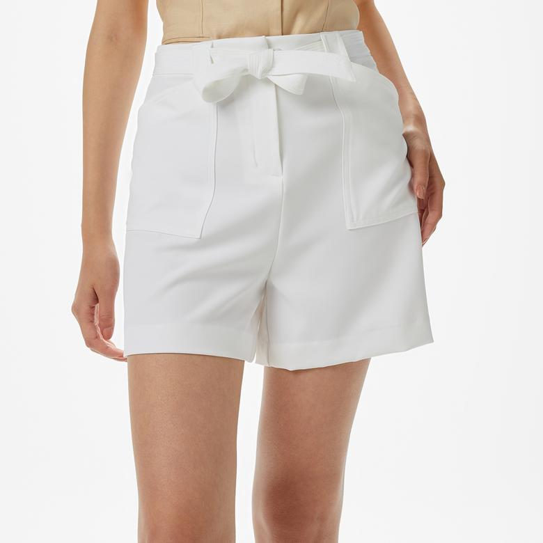 Guess New Valentina Short  Kadın Beyaz Şort