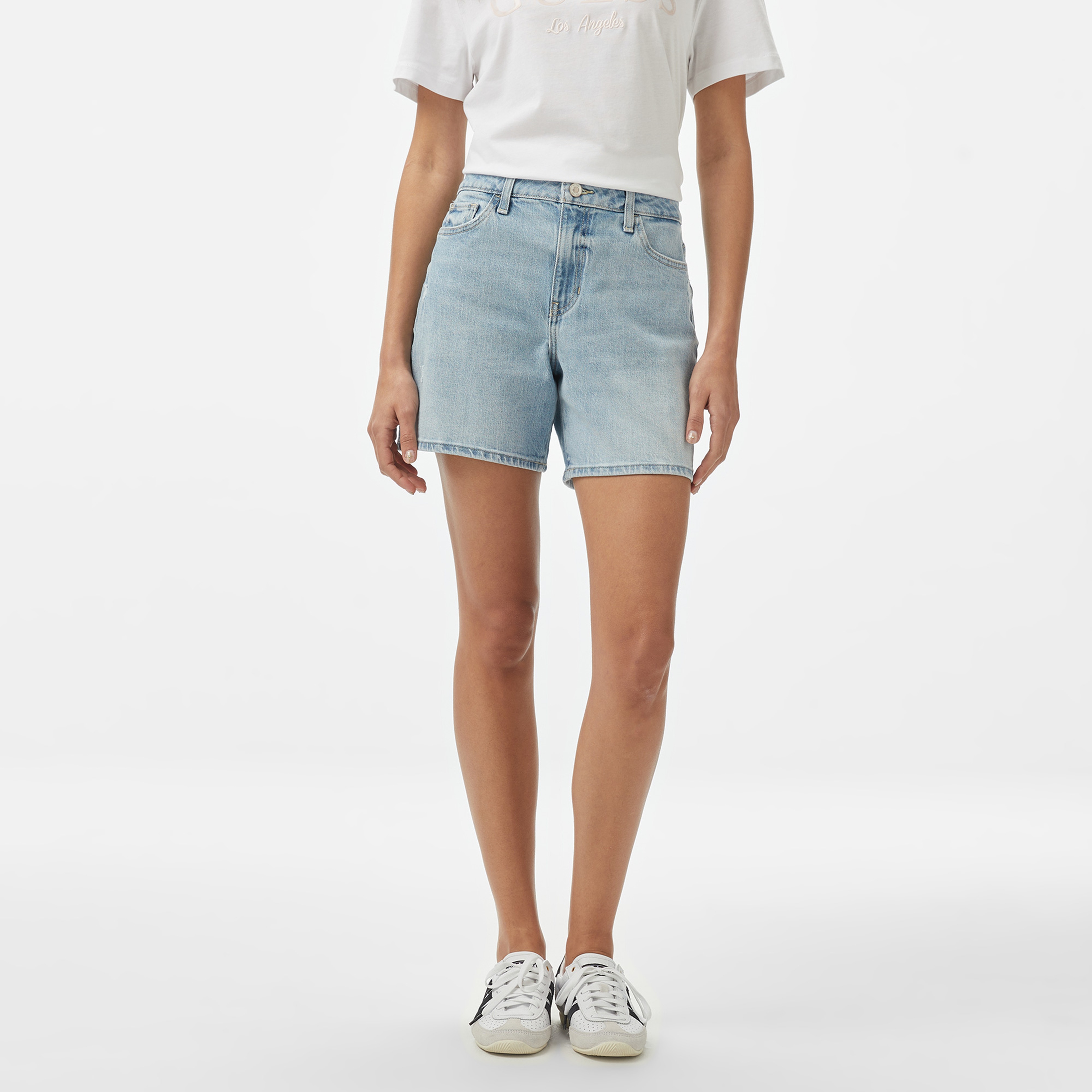 Guess Super Relaxed Eco Libbie Indigo Kadın Mavi Şort