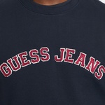 Guess Cnimllegiat Organic Iconic Terry 400 Erkek Lacivert Sweatshirt