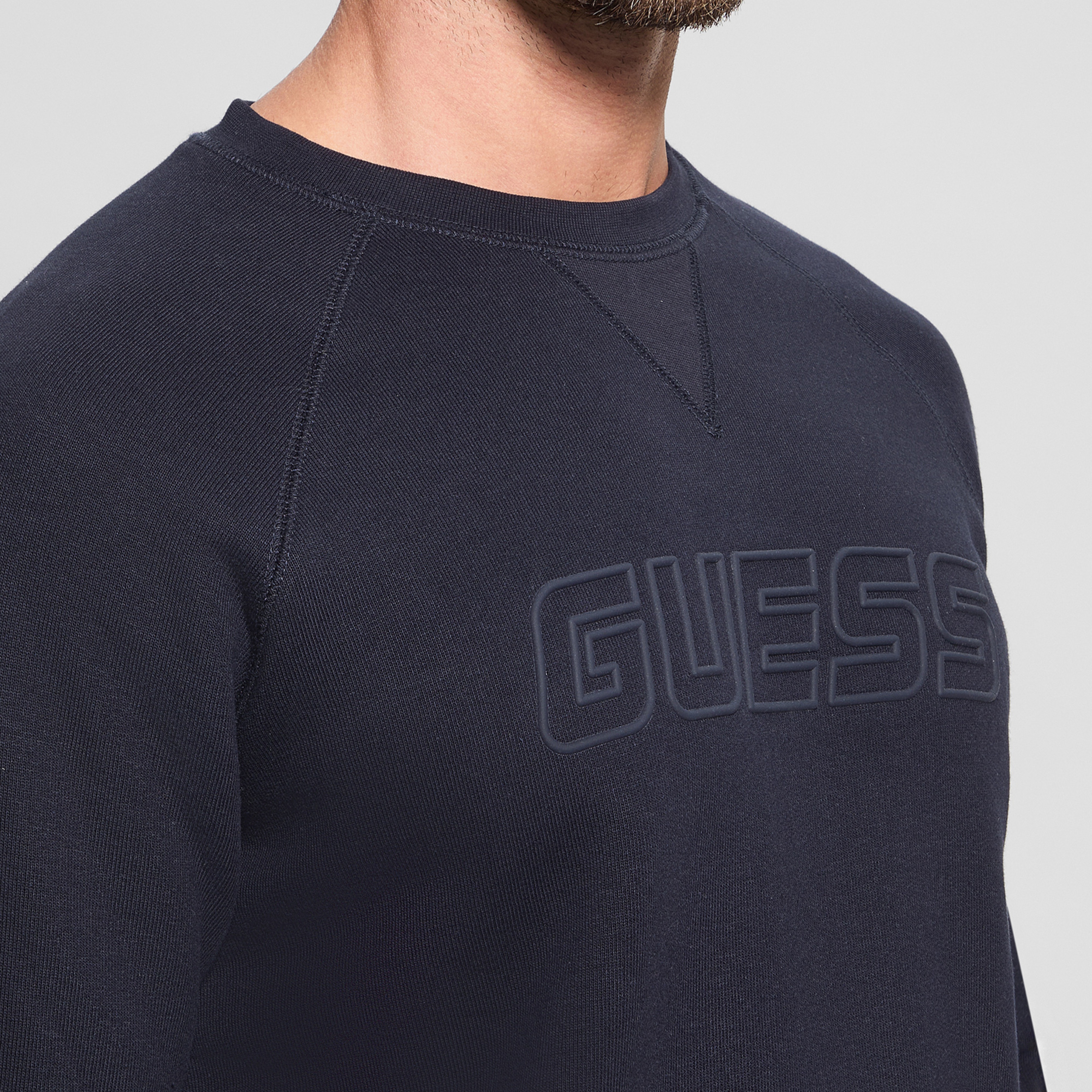 Guess Erkek Lacivert Sweatshirt
