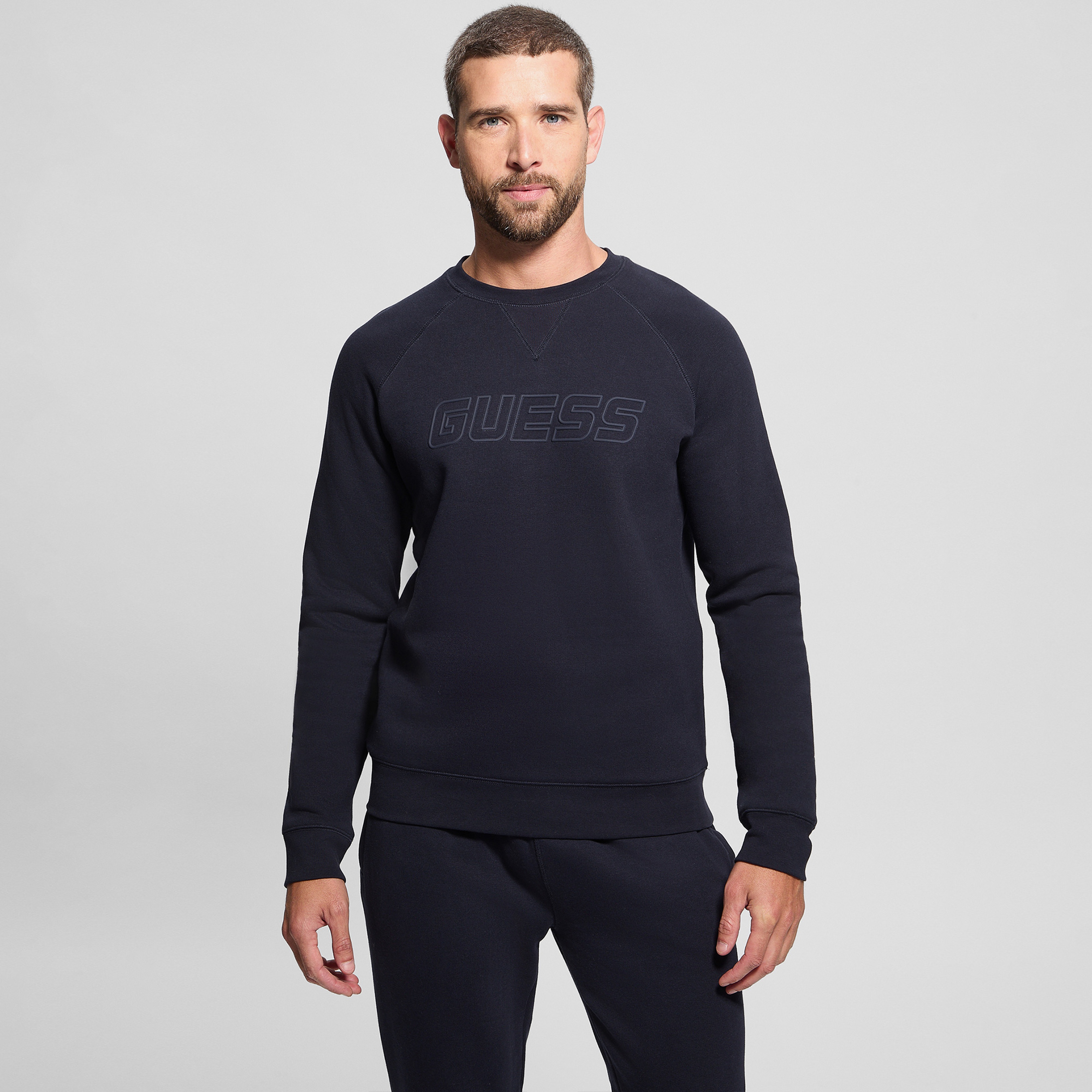 Guess Erkek Lacivert Sweatshirt