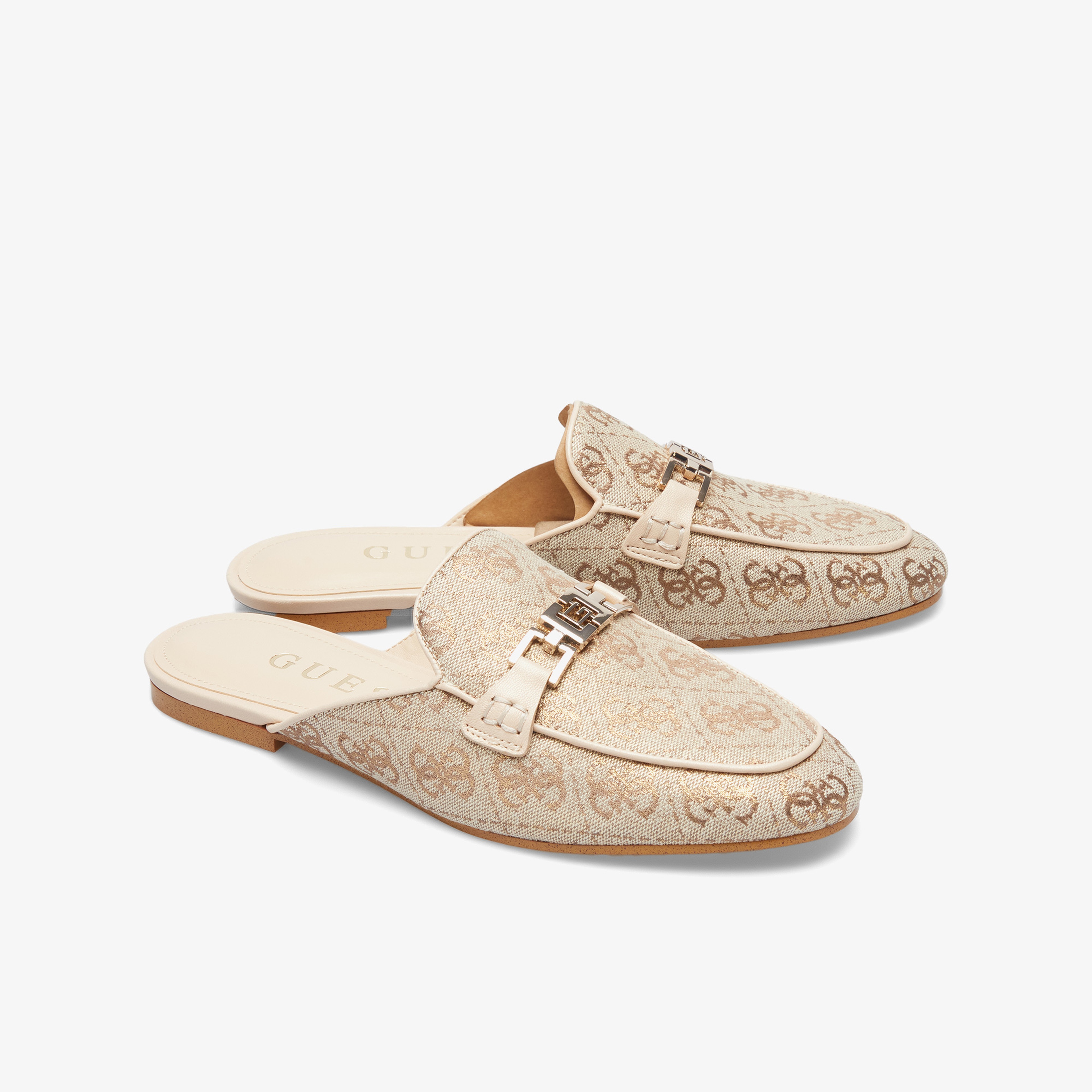 Guess Bommy2 Crackle Pu S019109 Kadın Sarı Terlik