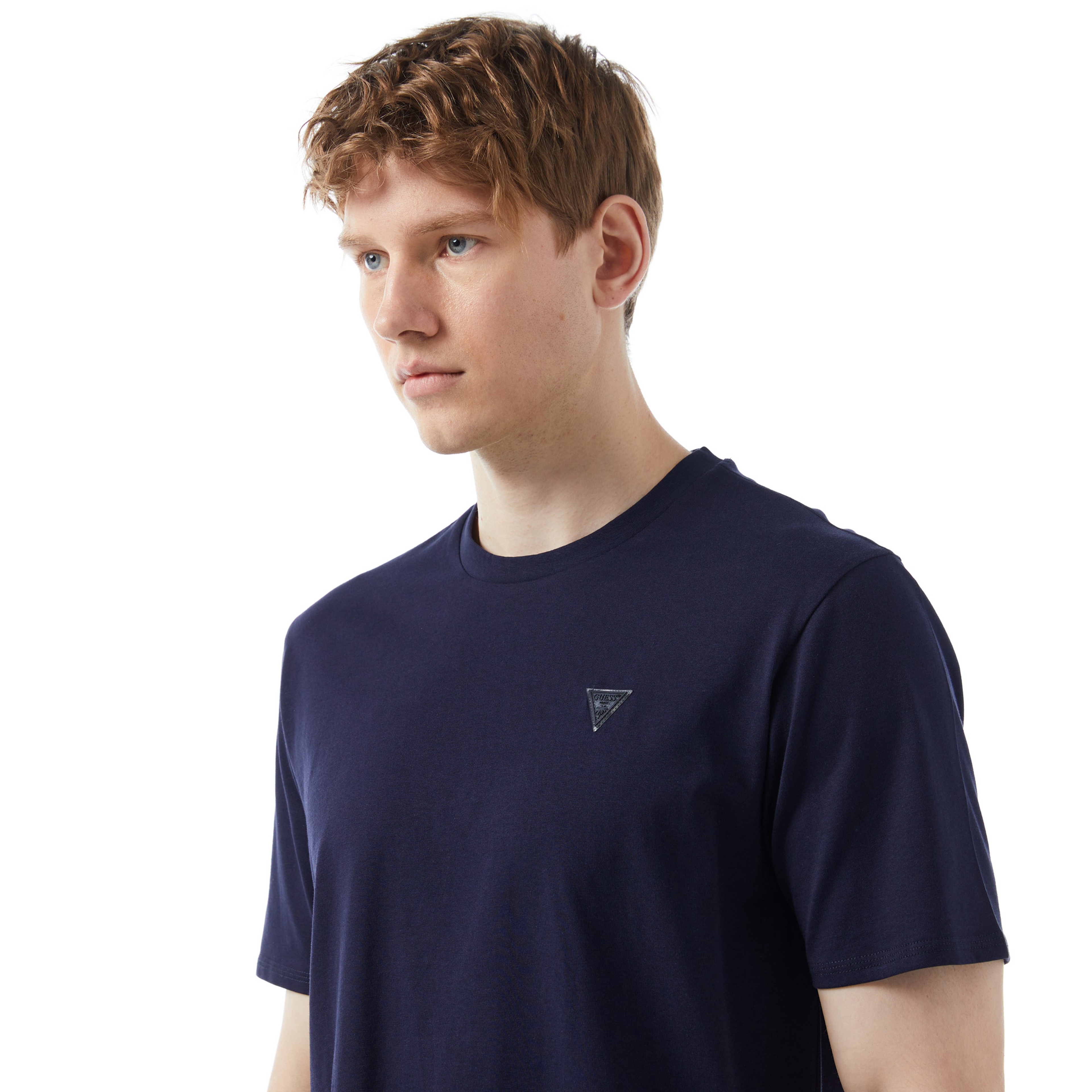 Guess Basic Erkek Lacivert T-Shirt