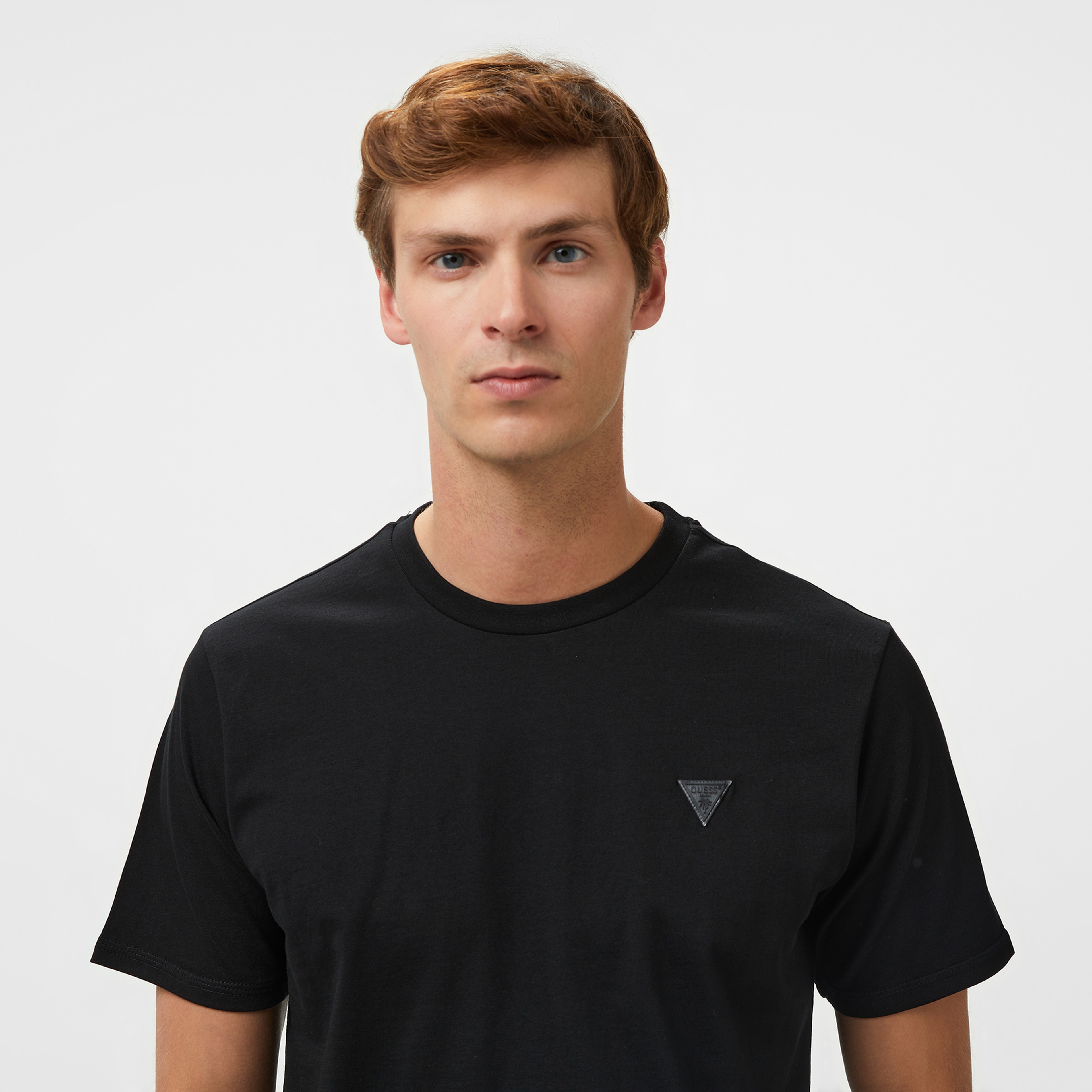 Guess Ss Cn Basic Tee Erkek Siyah T-Shirt