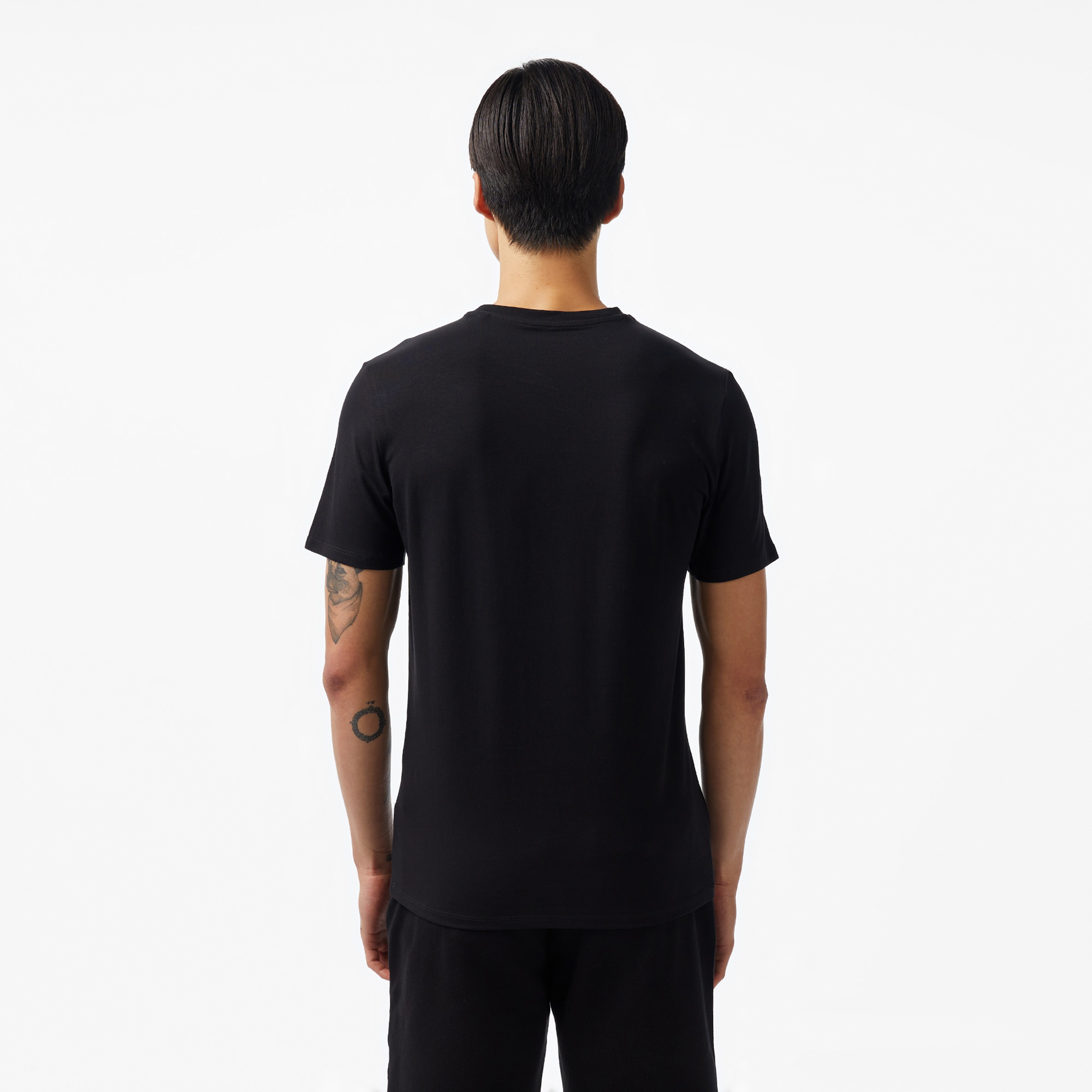 Guess Triangle Palm Mid Organic Stretch 180 Erkek Siyah T-Shirt